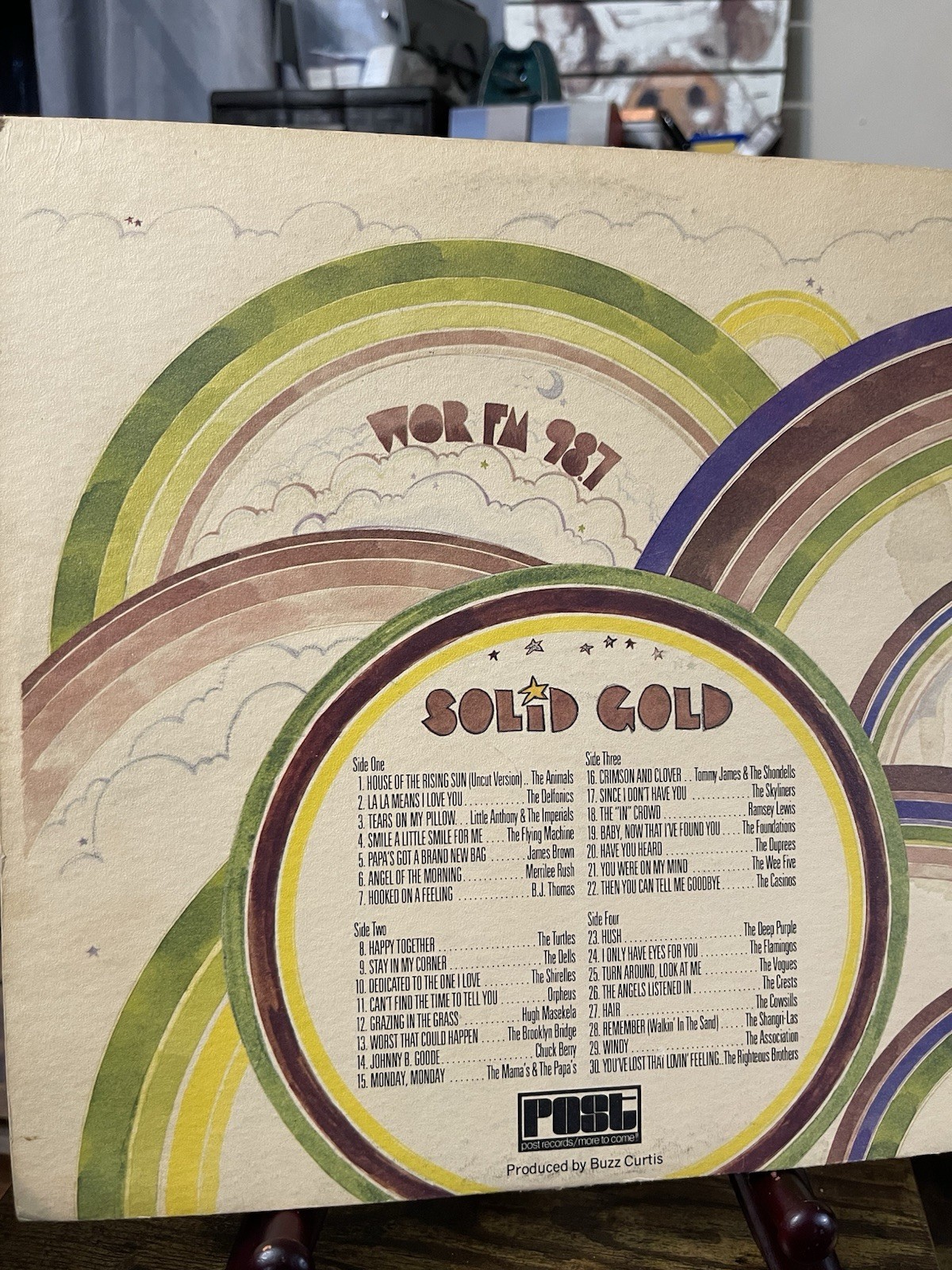 WOR FM STEREO 98.7 SOLID GOLD DOUBLE VINYL LP PACKED WITH SOLID GOLD HITS!