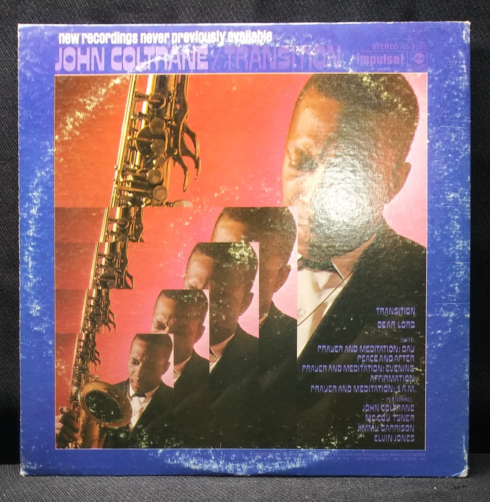 First pressing jazz lp JOHN COLTRANE Transition 1970 Impulse/ABC AS-9195 EX/V+