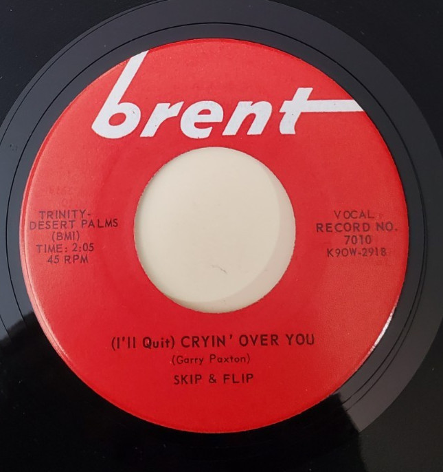Skip & Flip CHERRY PIE / CRYIN’ OVER YOU (DOO WOP 45)#7010 PLAYS VG++ NO NOISE