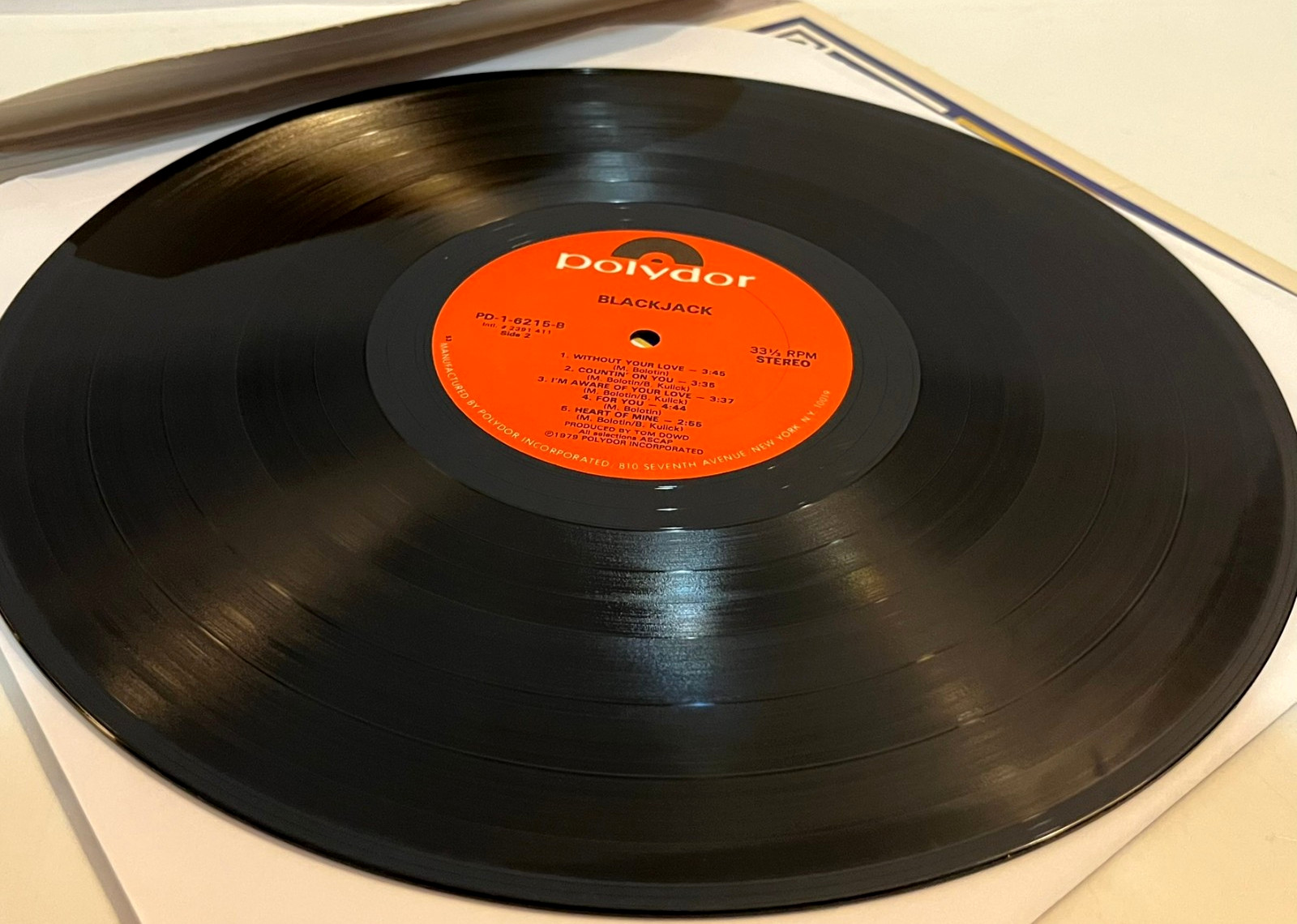 BLACKJACK – Self Titled (Bolton Kulick) (1979) – 12″ Vinyl Record LP – VG+