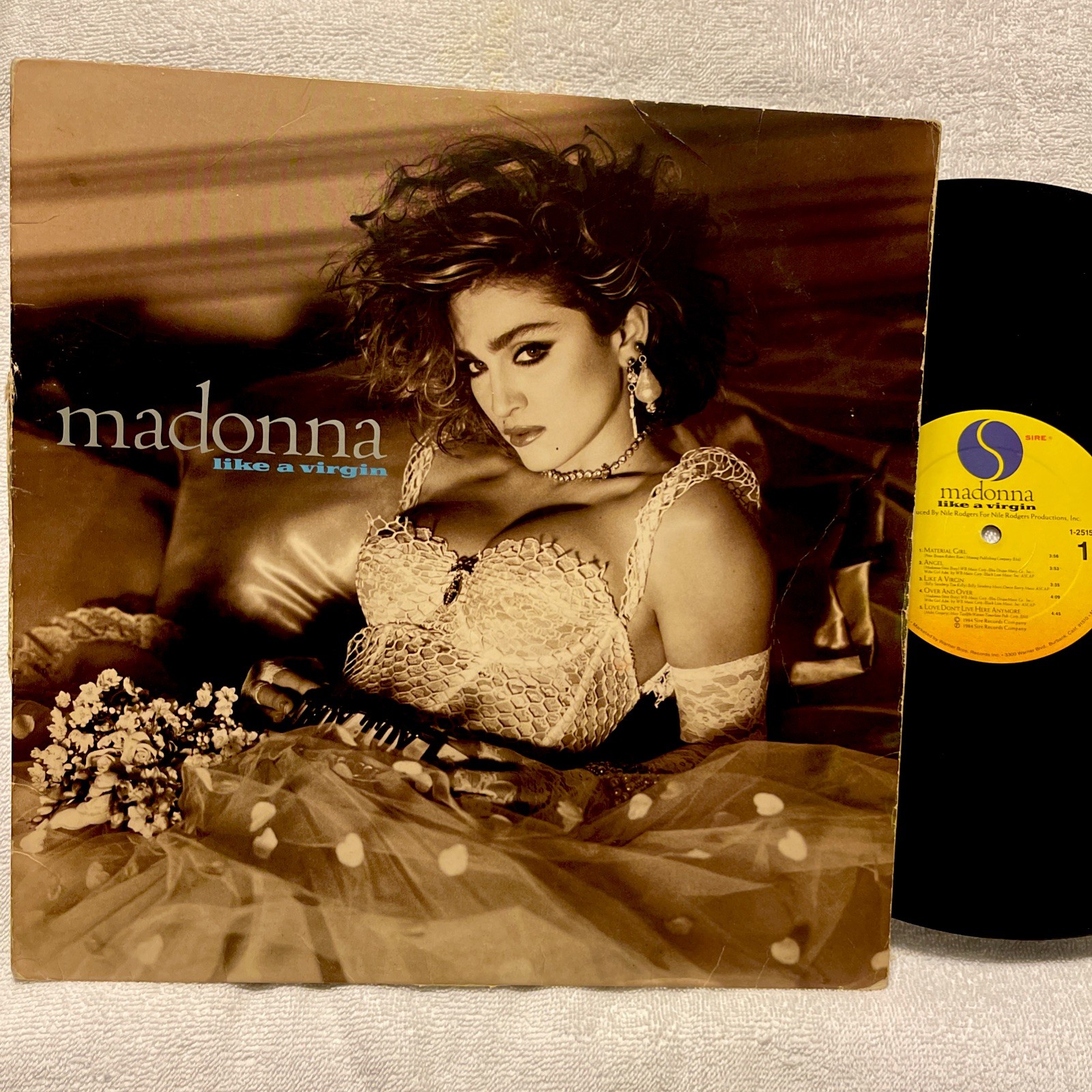 Madonna – Like A Virgin (1984) Vinyl Record LP – ORIGINAL SIRE PRESSING