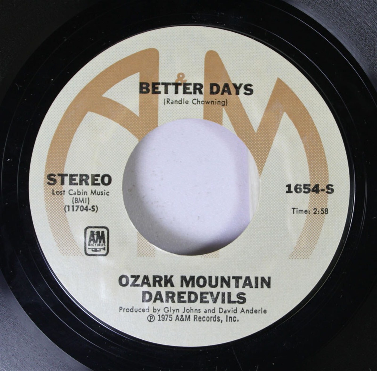 Rock 45 Ozark Mountain Daredevils – Better Days / Jackie Blue On A&M