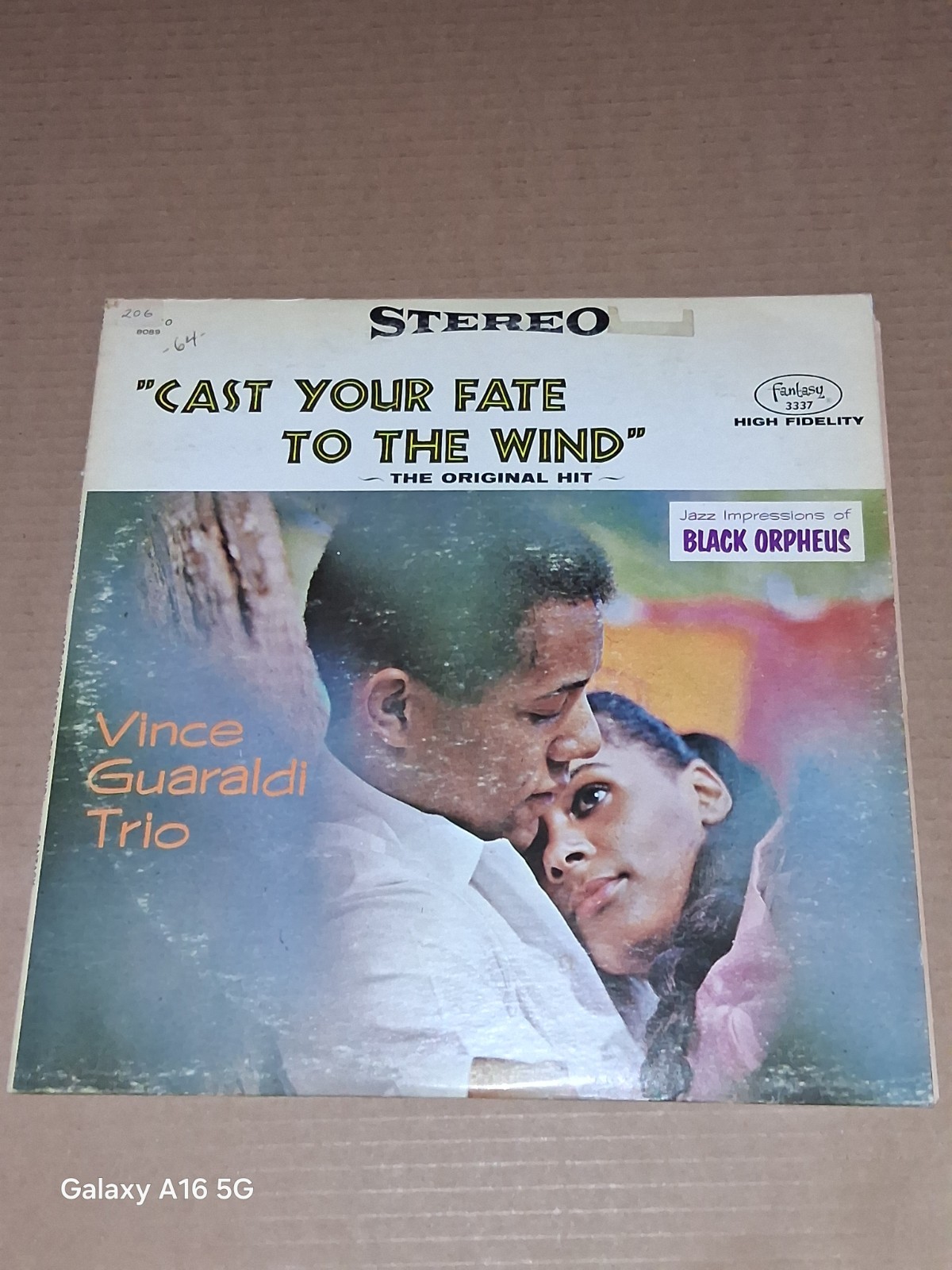 VINCE GUARALDI TRIO Cast Your Fate To The Wind FANTASY 3337 JAZZ LP