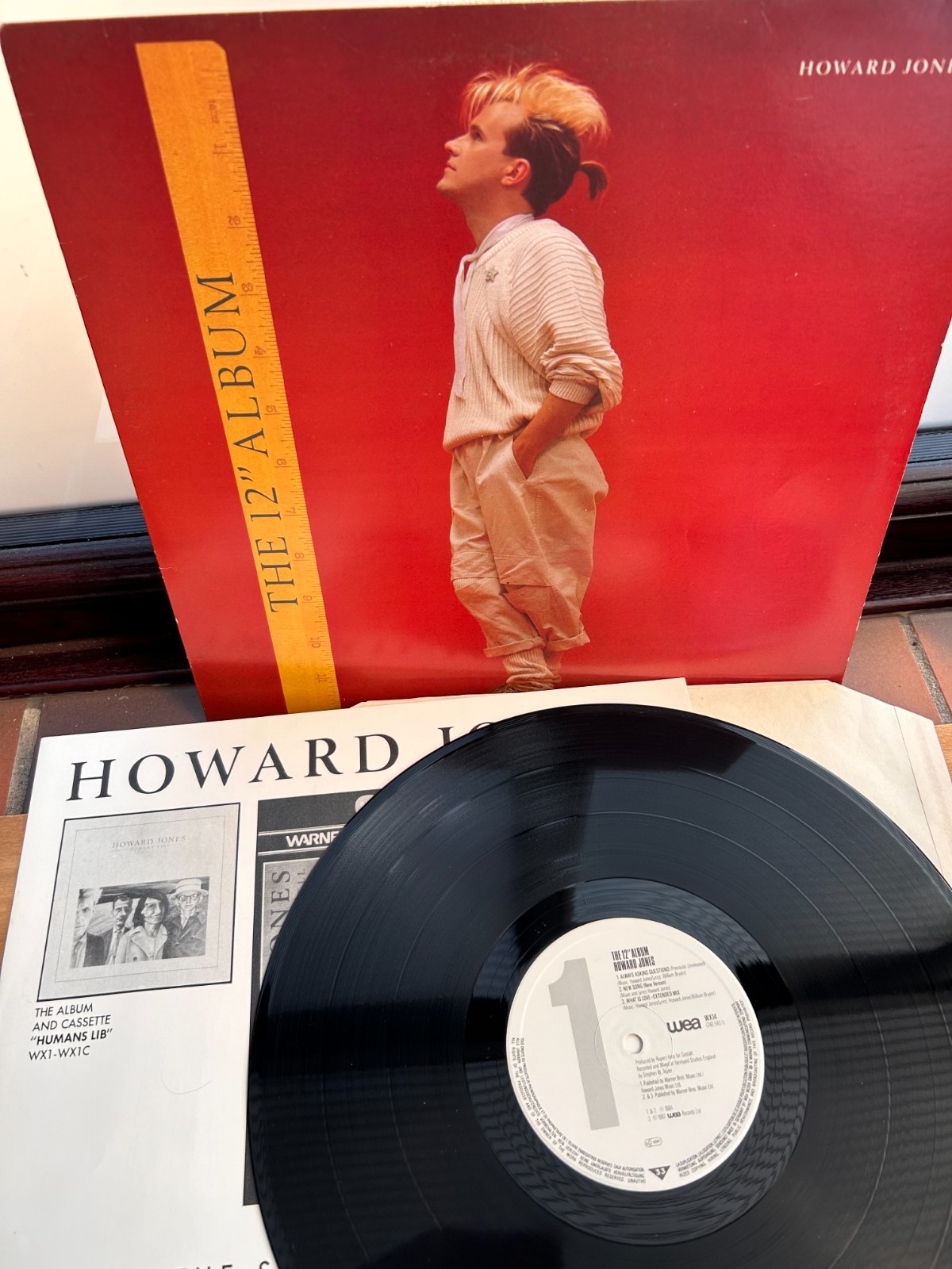 Howard Jones The 12″ Album Vinyl LP 1984 WEA WX14 Includes Insert Synth Pop