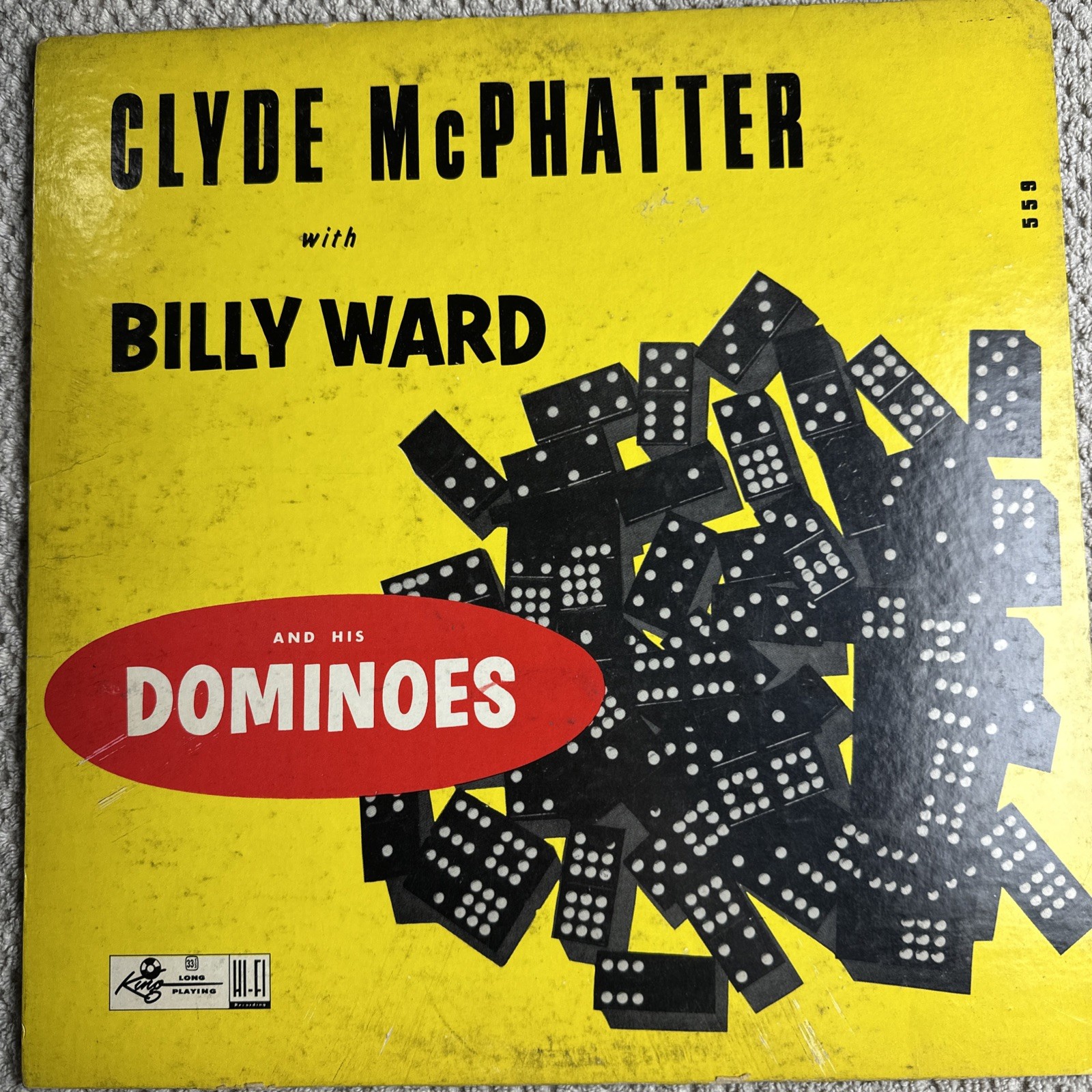 Clyde Mcphatter With Billy Ward Yellow Cover 2″ King Label 1st Press