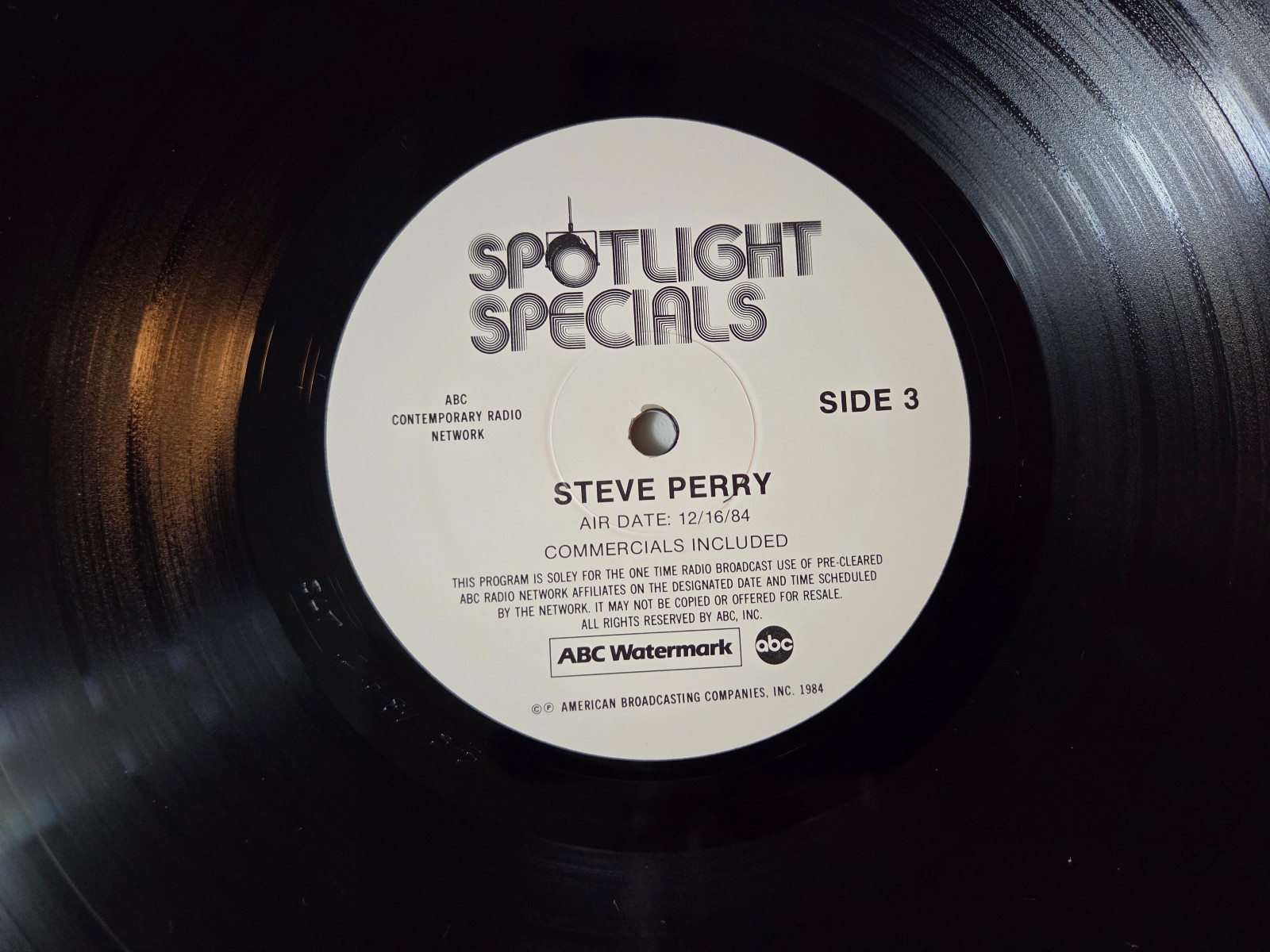 Steve Perry (Journey) ABC Watermark Spotlight Specials 2 LP Radio Promo Box