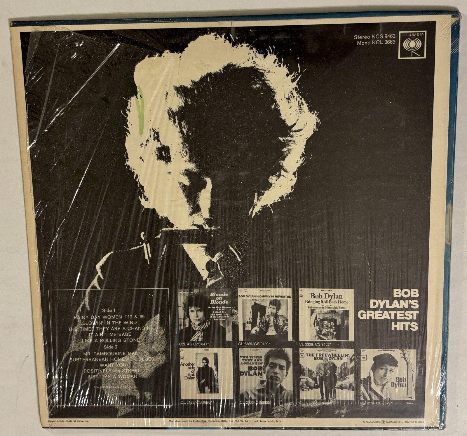 Bob Dylan’s Greatest Hits LP Vinyl Record 360 Sound KCS 9463 Stereo Vintage NM t