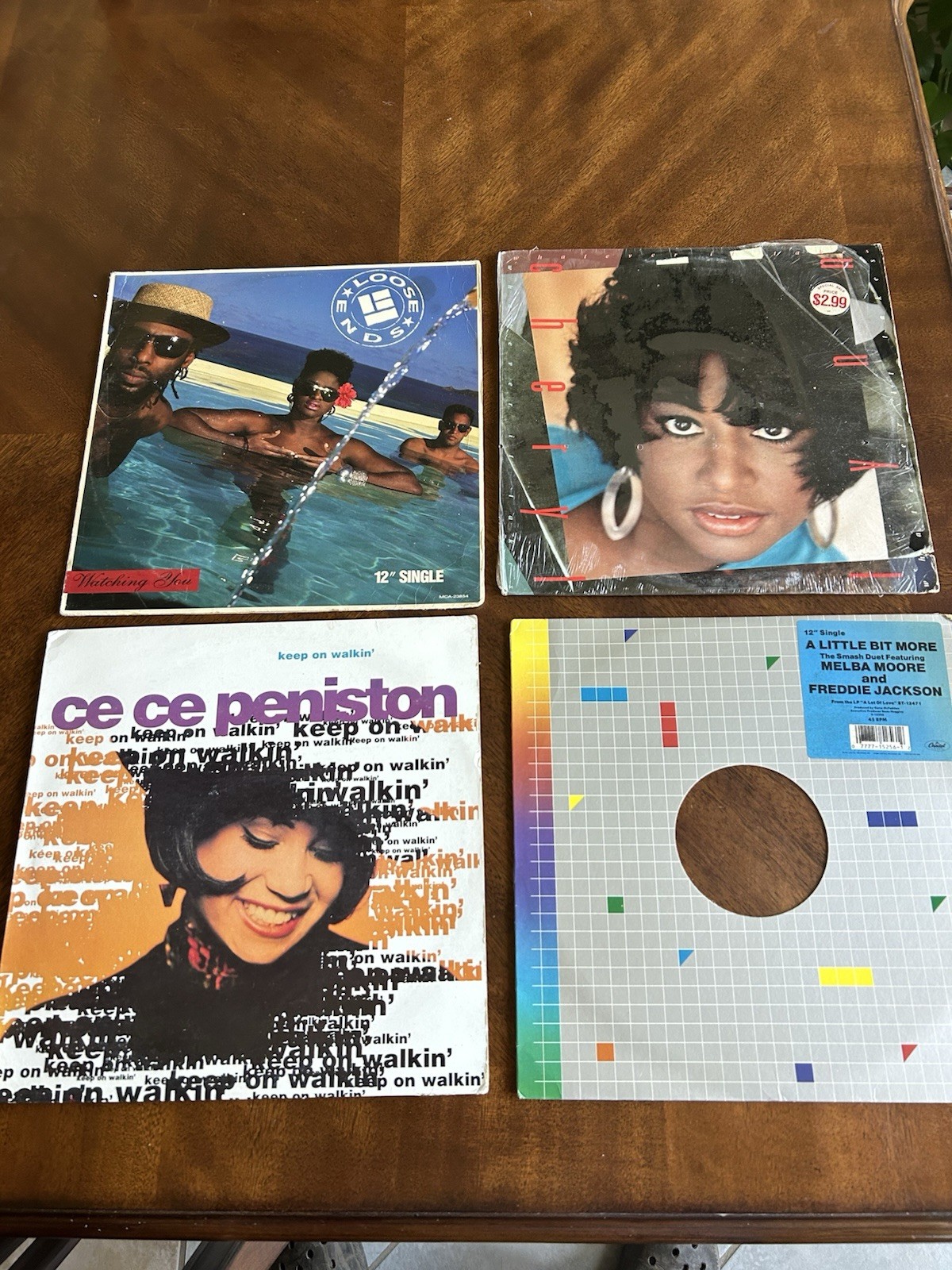 DJ Lot Of 4 R&B: Ce Ce Peniston, Loose Ends, Cheryl Lynn, And Melba Moore Vinyl
