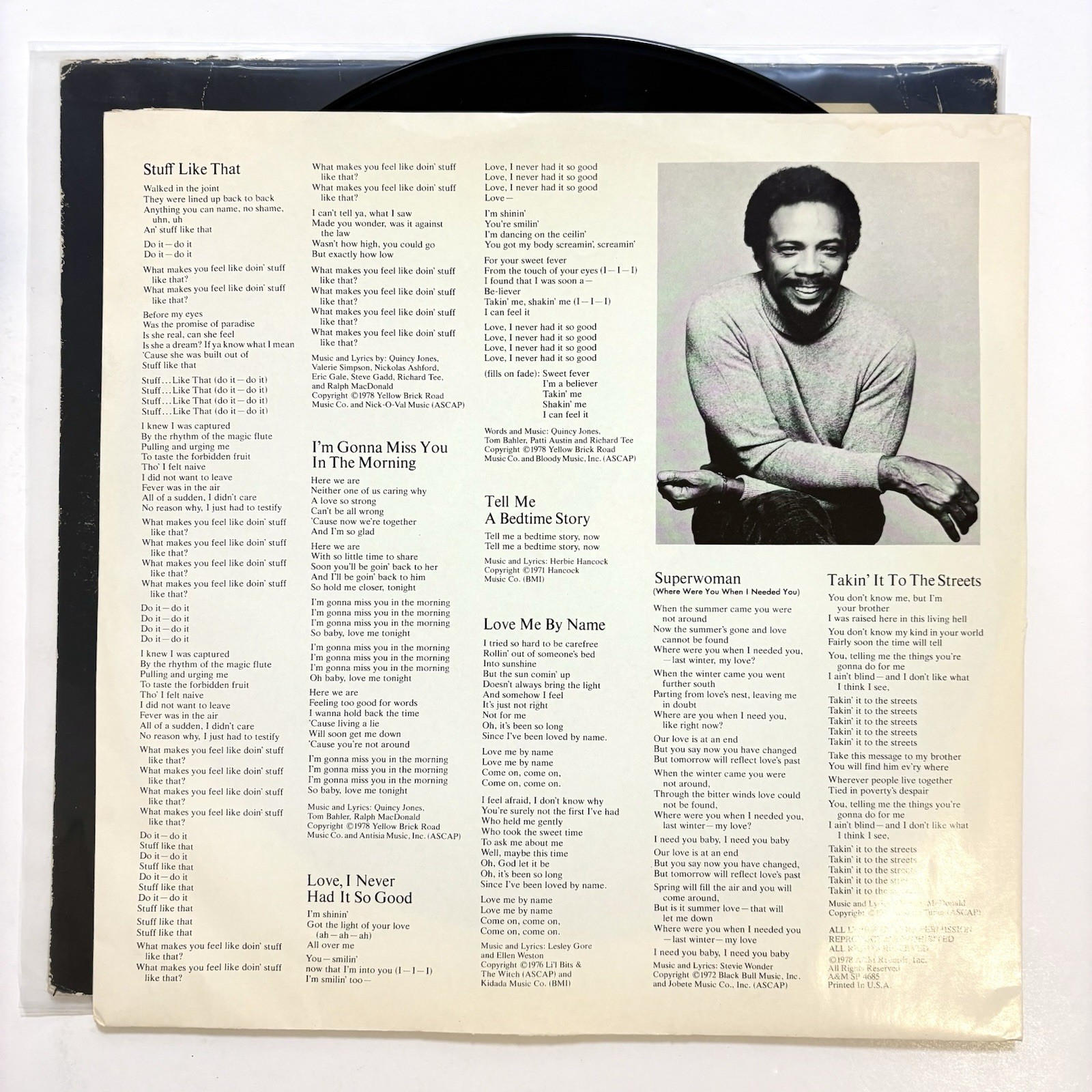 Quincy Jones – Sounds And Stuff Like That LP Vinyl Record Original 1978 Jazz VG+