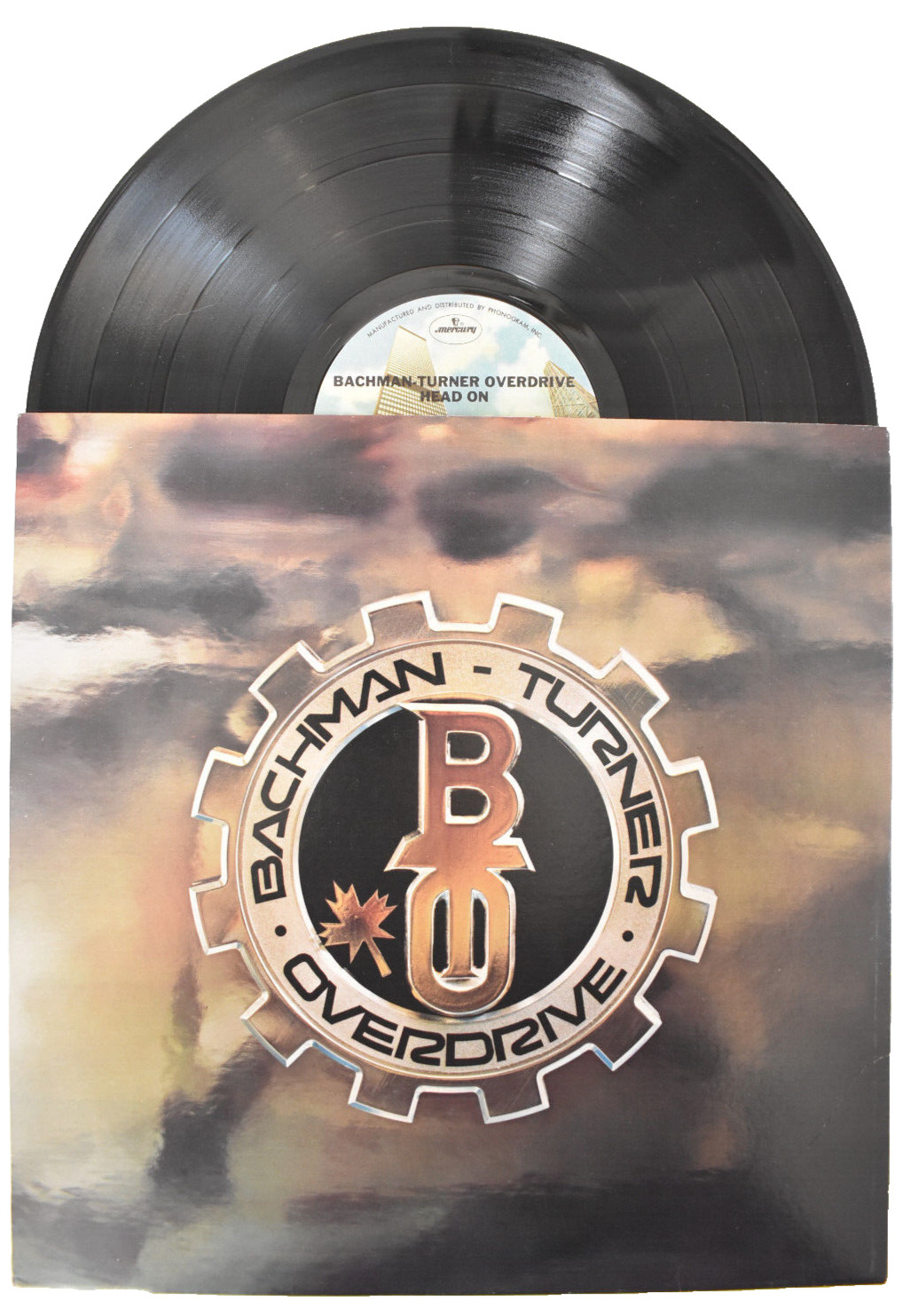 BACHMAN TURNER OVERDRIVE HEAD ON VINYL LP RECORD HARD ROCK 1970s SRM 1-1067