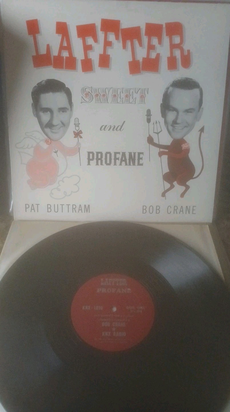 Pat Buttram/Bob Crane•Lafter Sweet & Profane (EX+) 1st Press’62☆KNX-1070