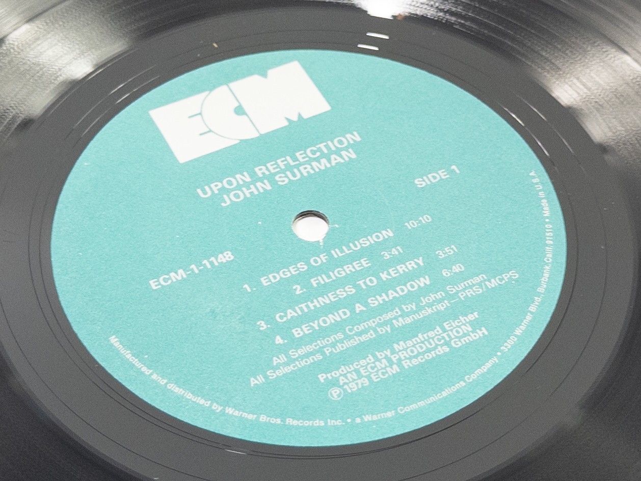 John Surman Upon Reflection, ECM-1-1148 Contemporary Jazz Ambient LP 1979, EX