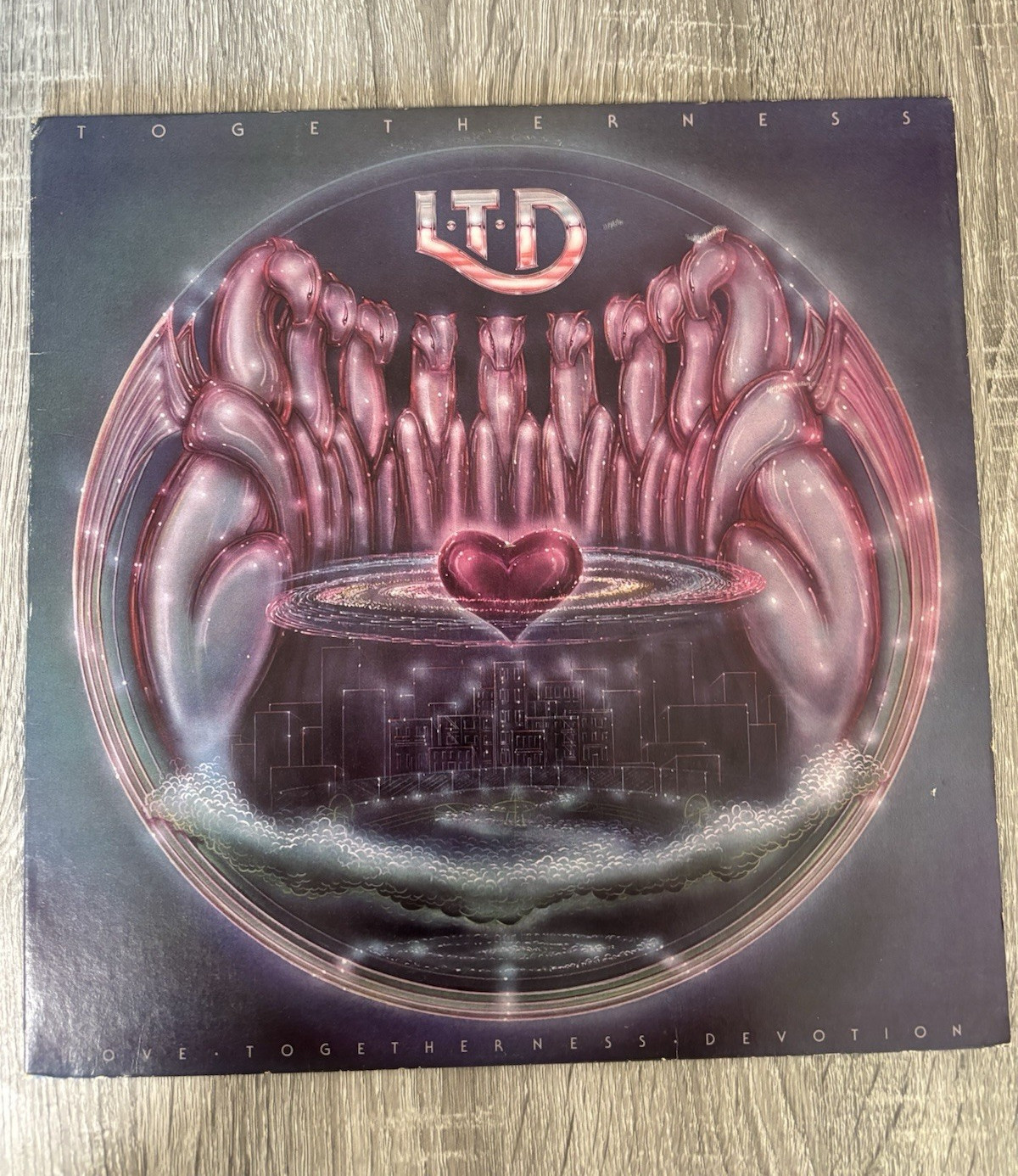 L.T.D. Togetherness 12″ Black Vinyl LP 33 RPM A&M 1978 Funk Soul