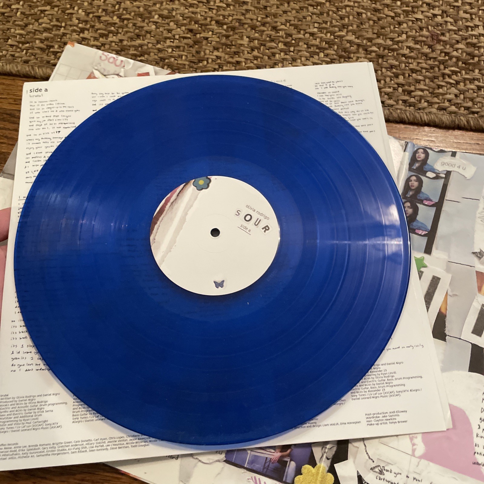 Olivia Rodrigo Sour Vinyl LP Record with Inner Sleeve Working Great New Unused