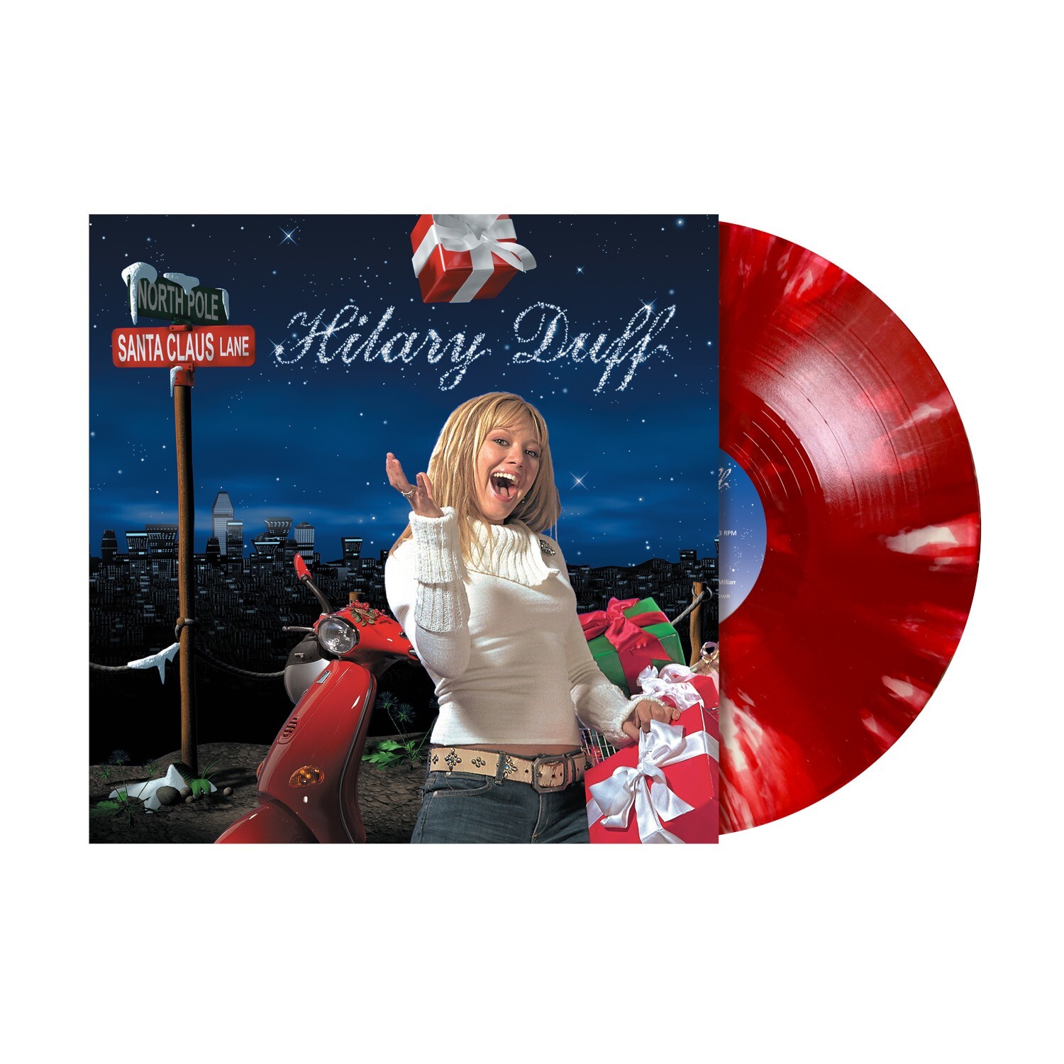 Santa Claus Lane (2020) • Hilary Duff • NEW/SEALED Red White Splatter Vinyl LP