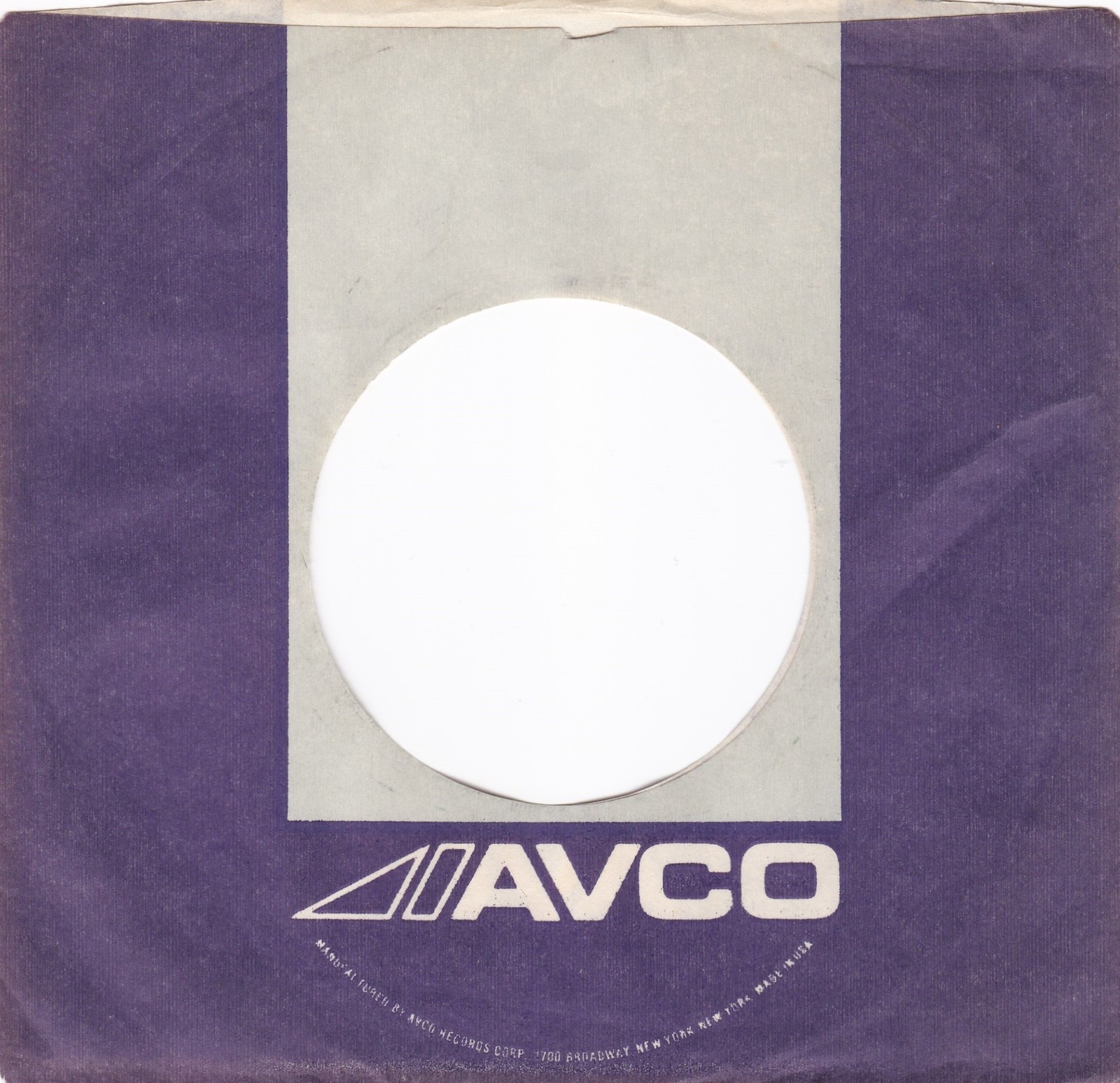 Mixed 2 Lot 70’S AVCO RECORDS LABEL 7″ 45 RPM Original Record Company Sleeves