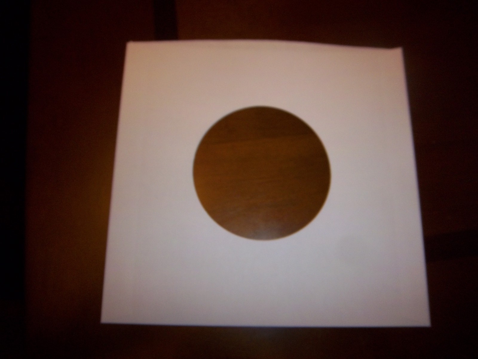 50 ct 7″ 45 RPM paper inner sleeves/hole for viewing label Record