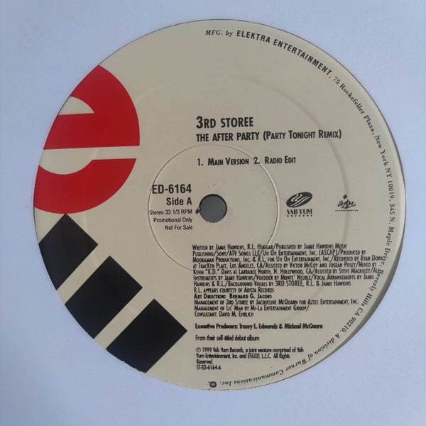 3rd Storee, The After Party (Party Tonight Remix), (12″, Promo), NM or M-, 38852