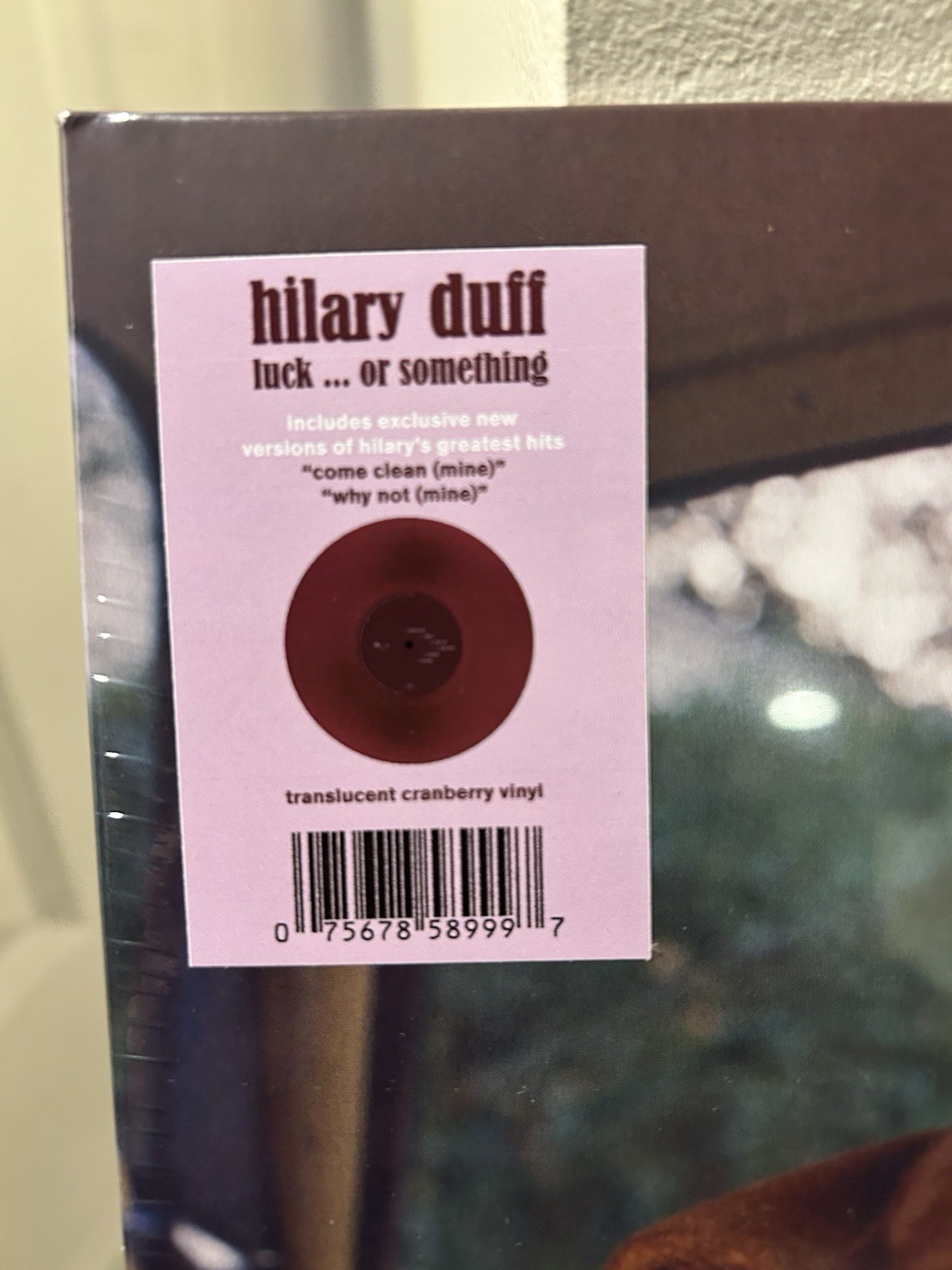 IN HAND – Hilary Duff – Luck Or Something – TRANSLUCENT CRANBERRY /1500