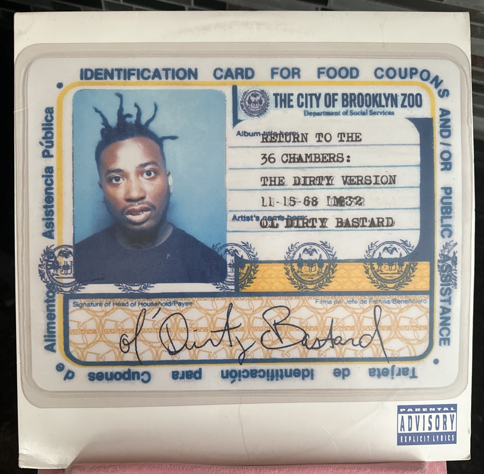 Ol’ Dirty Bastard Return to the 36 Chambers 1995 1st Pressing 2xLP ODB Wu-Tang