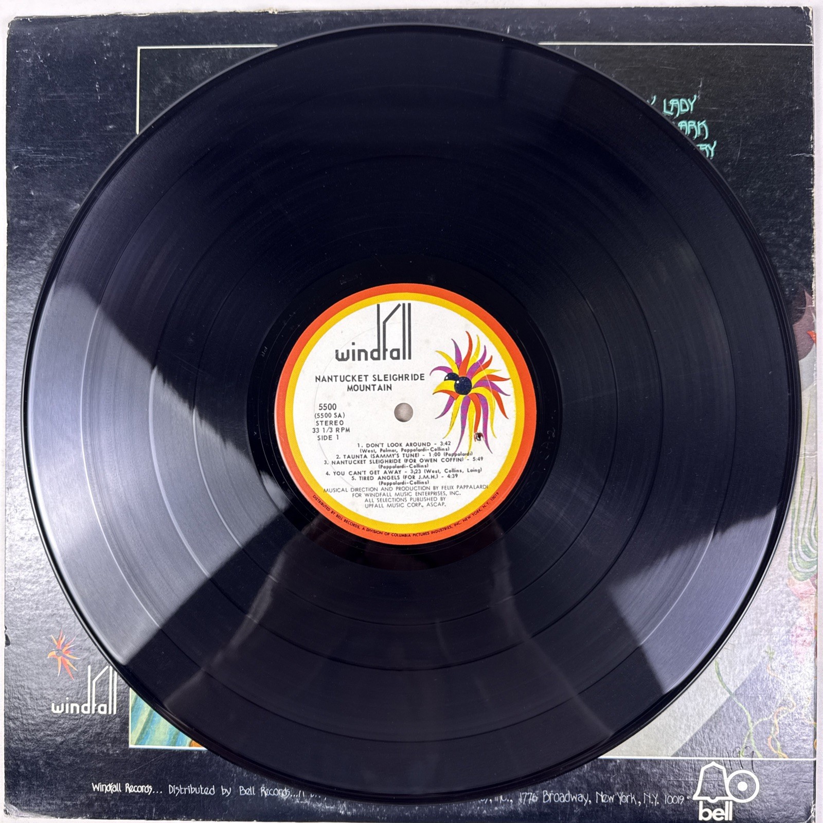 Mountain ‘Nantucket Sleighride’ Windfall Vinyl LP 5500SB 1971. M-