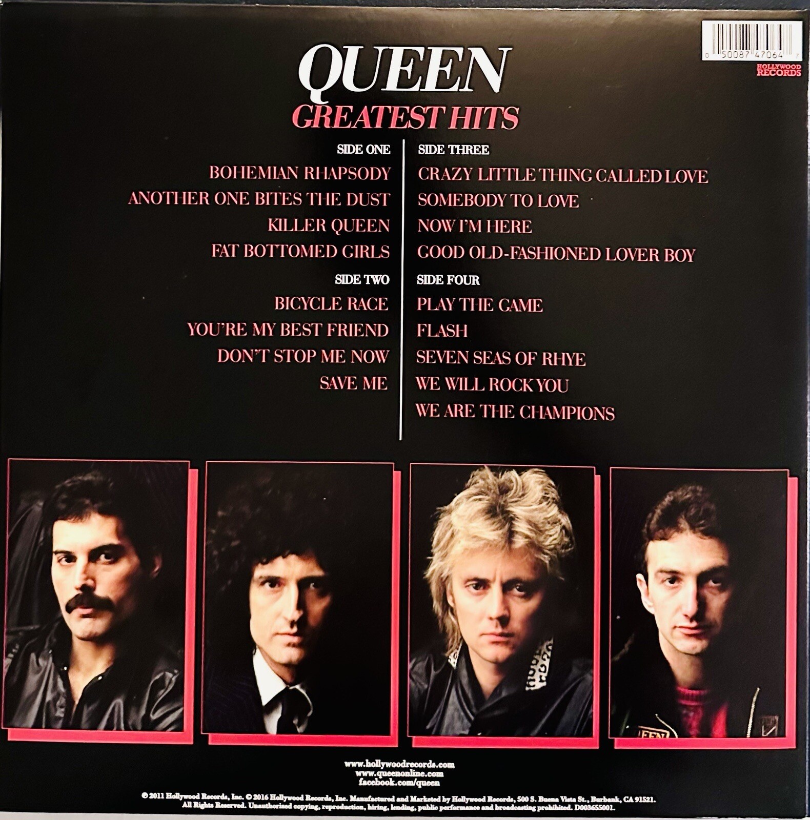 Queen – Greatest Hits – Double LP 12” Colored Vinyl Records ** Near Mint ** NM