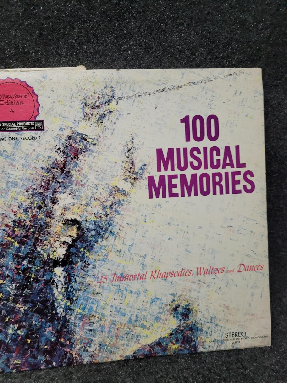 Vintage Various 100 Musical Memories 2xLP 12″ White Vinyl Columbia Classical