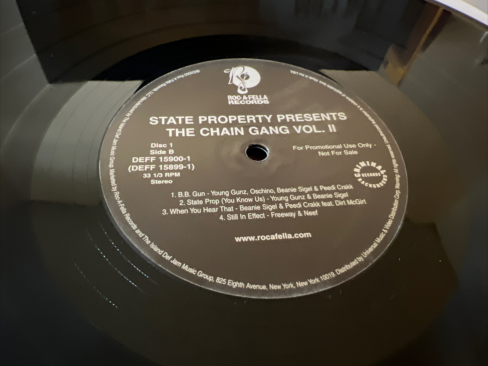 State Property Presents The Chain Gang Vol. II 2xLP Vinyl Radio Exclusive Album