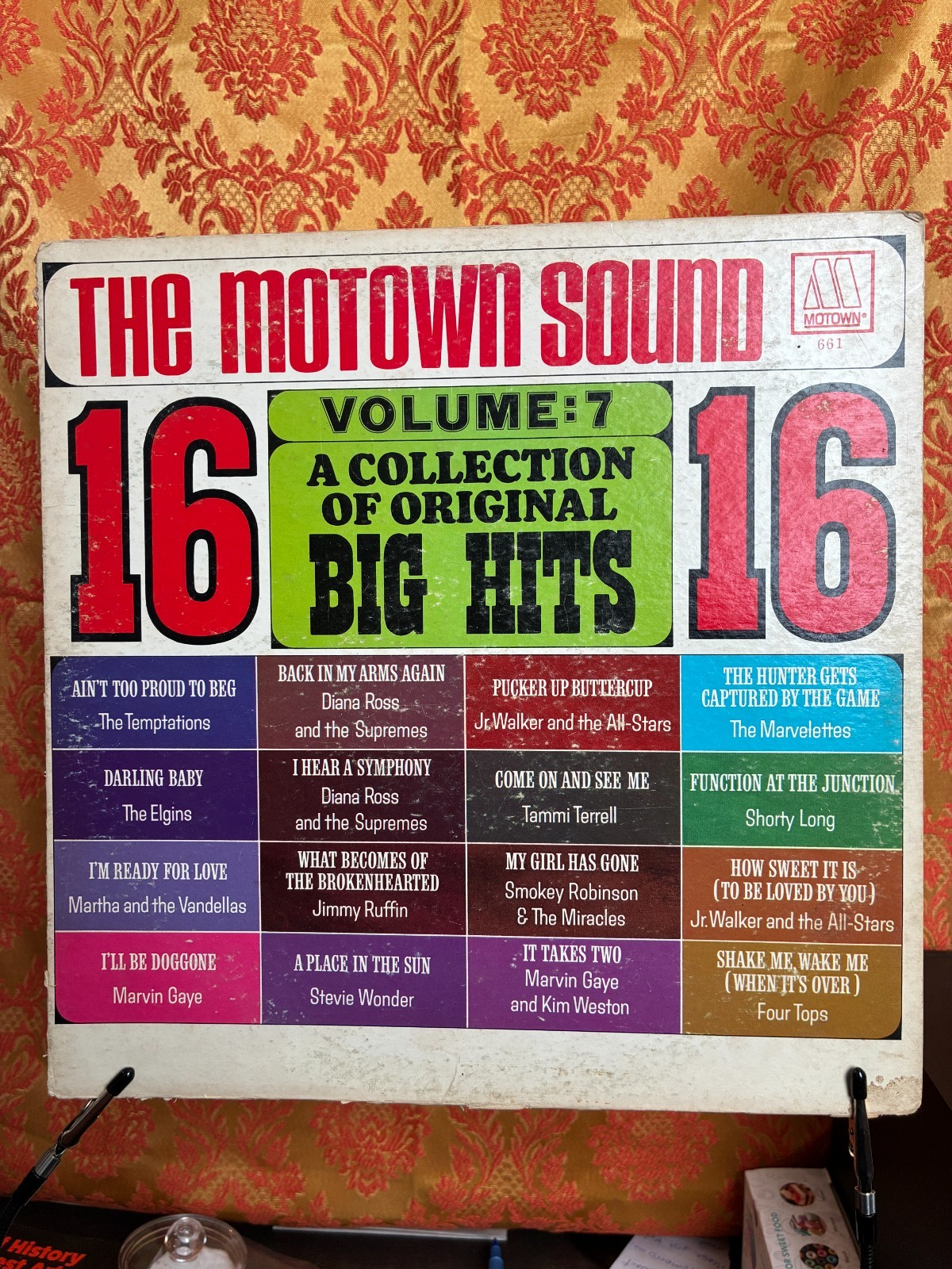 Motown Sound Vol. 7 LP MT 661 Temptations Marvin Gaye Supremes Stevie Wonder VG