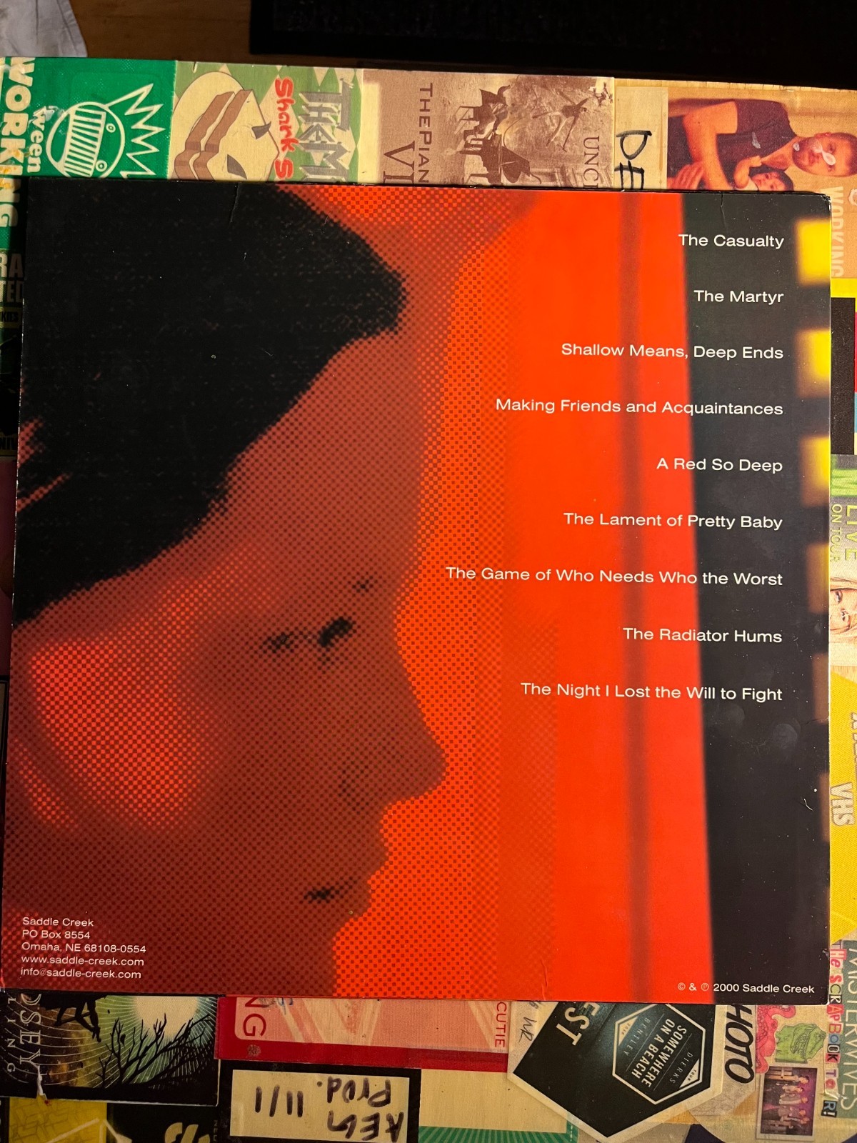 Cursive “Domestica” LP – 12″ Translucent Red Vinyl – Saddle Creek 2000