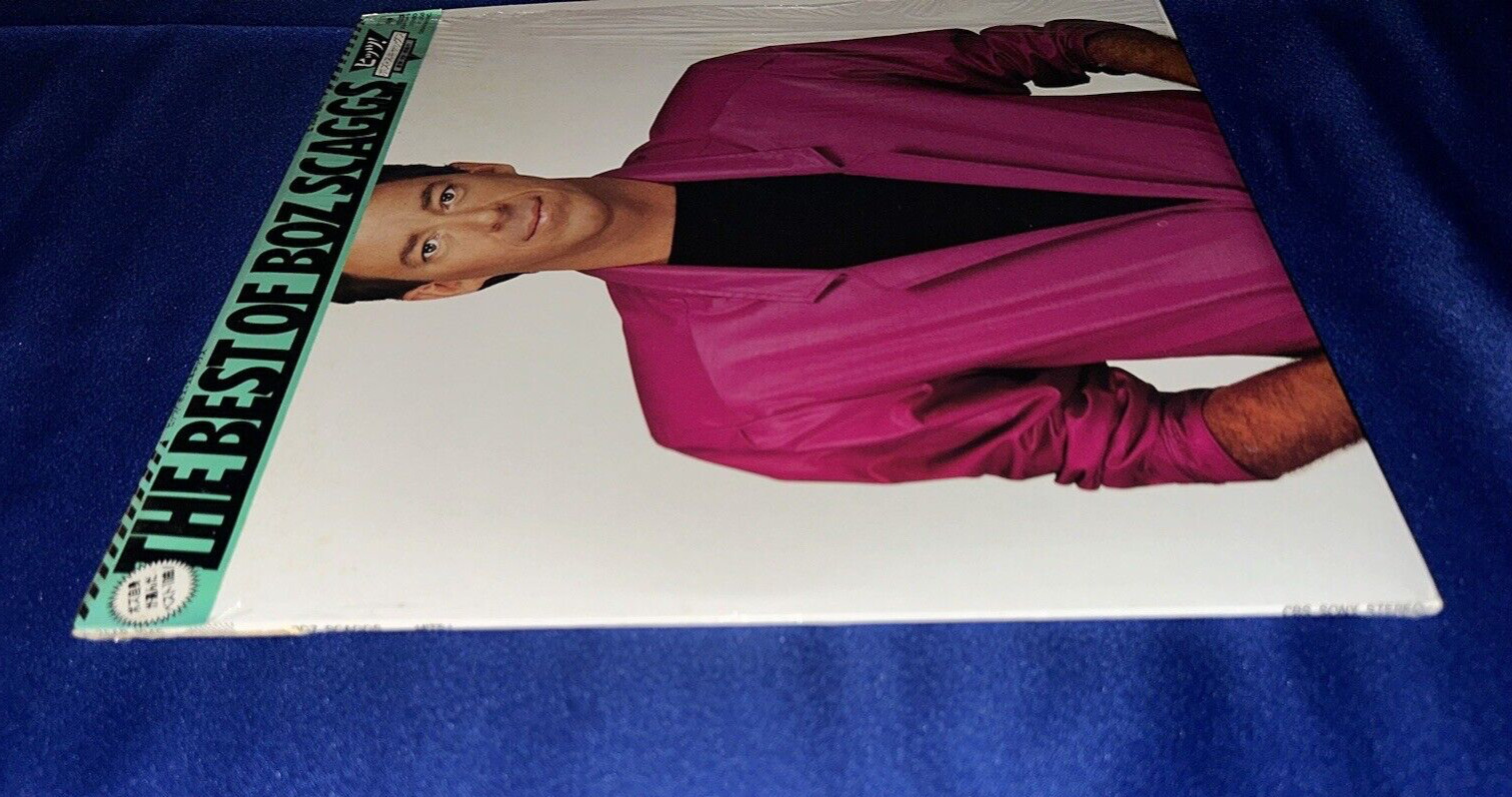 BOZ SCAGGS “HITS” PROMO Japan 1st Press in Shrink Obi Audiophile Top Shelf NM