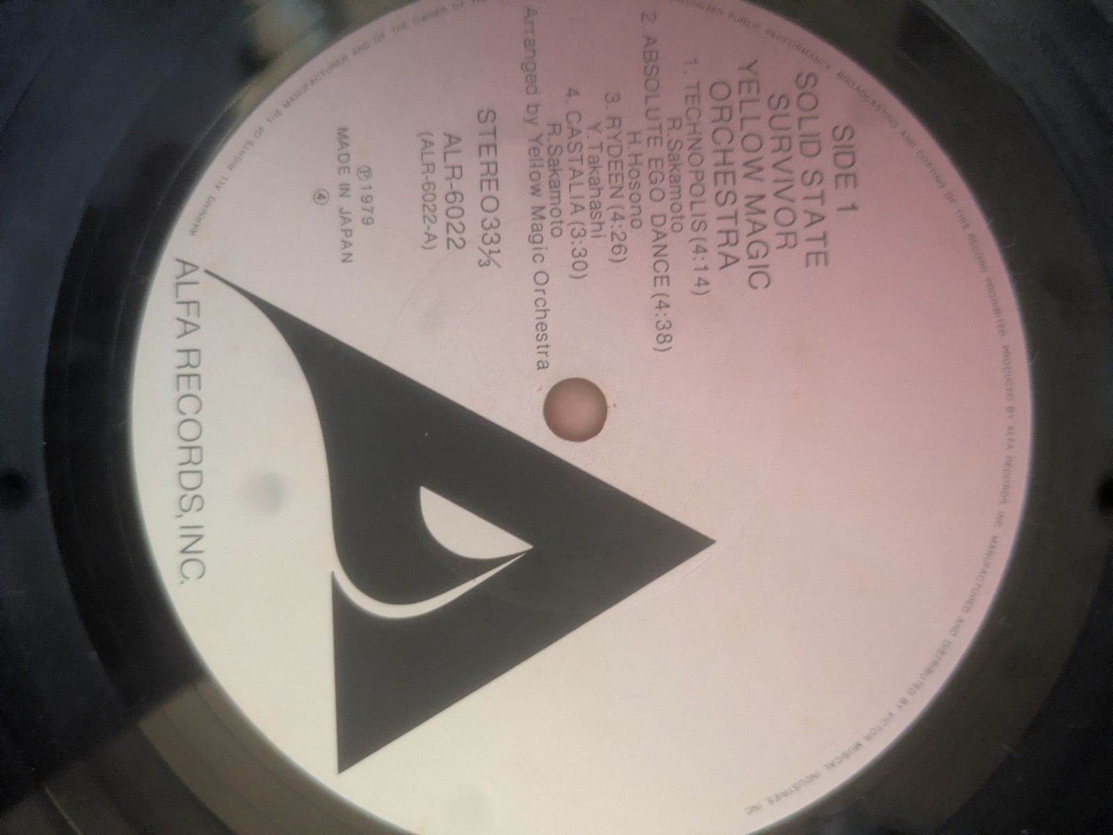 Yellow Magic Orchestra – Solid State Survivor | 1980 Japan | Japanese Rock Vinyl