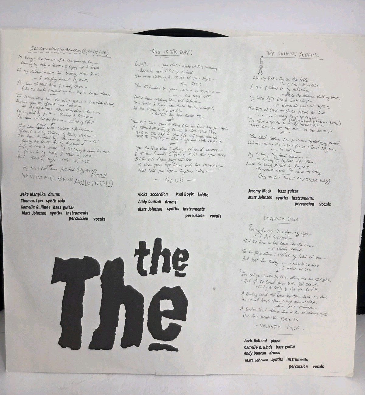 The The Soul Mining 1984 Post-punk synth-pop LP Record Vinyl VG CBS Epic