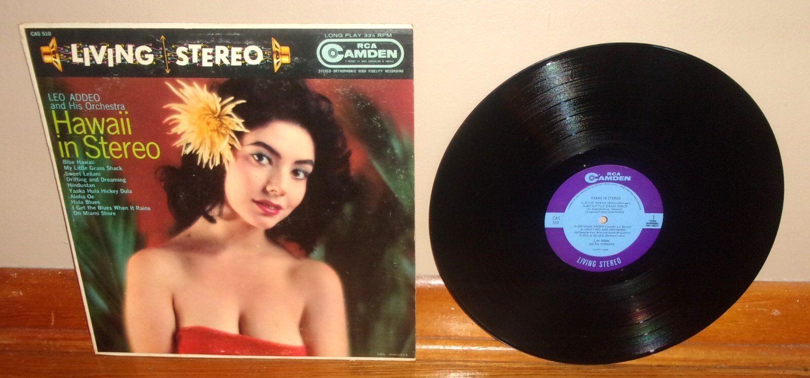 HAWAII IN STEREO-Leo Addeo & His Orchestra-RCA Camden Living Stereo-VG++/NM- lp!