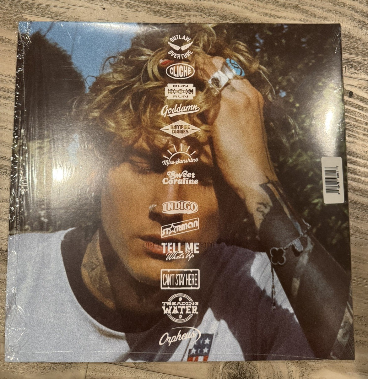 SIGNED Lost Americana Insert Red/White Vinyl – AUTOGRAPHED Machine Gun Kelly MGK