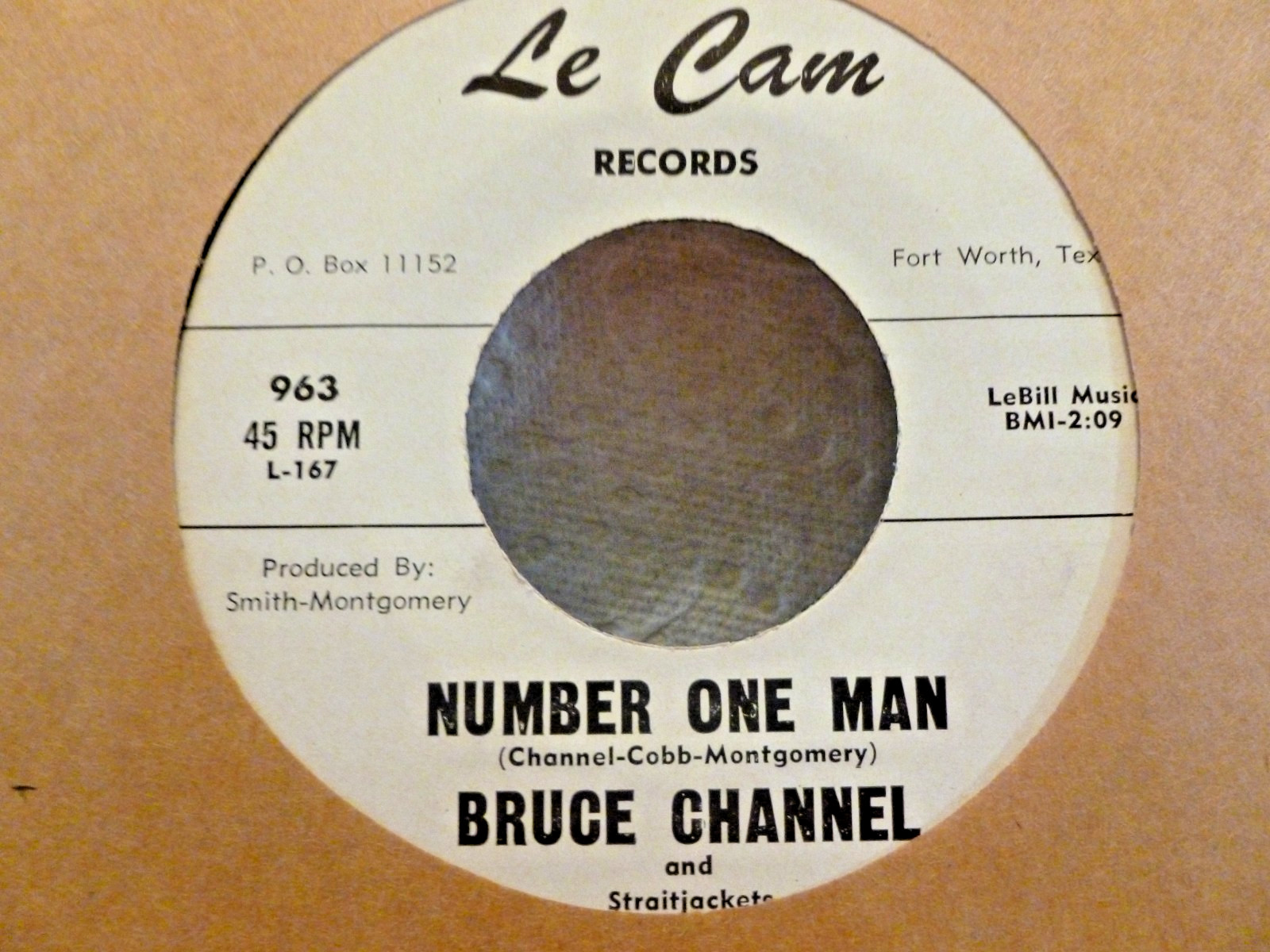 Bruce Channel-Le Cam 45-Number One Man-Disc is NOS