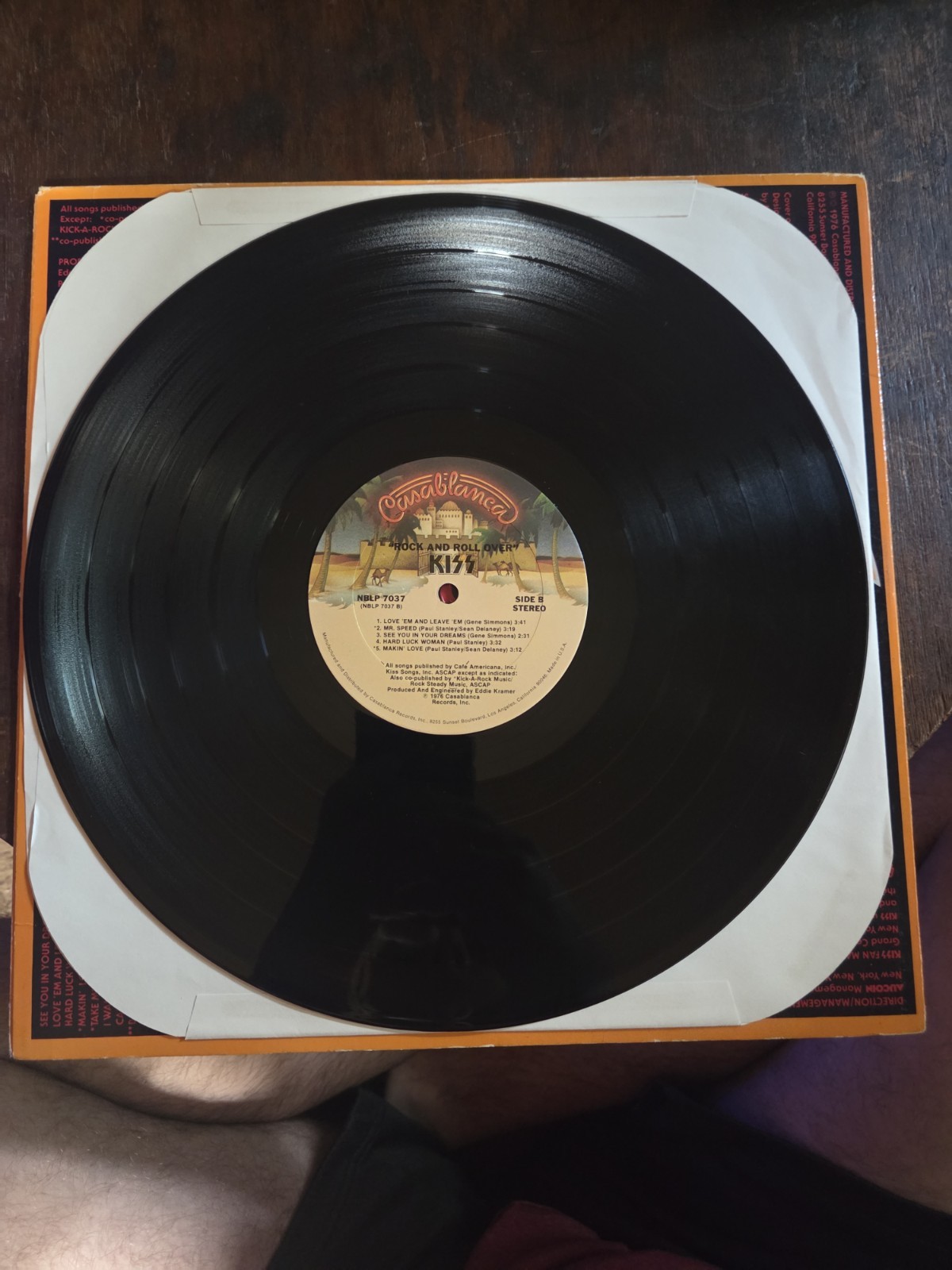 Kiss – Rock And Roll Over First US Pressing 1976 Vinyl LP M/VG