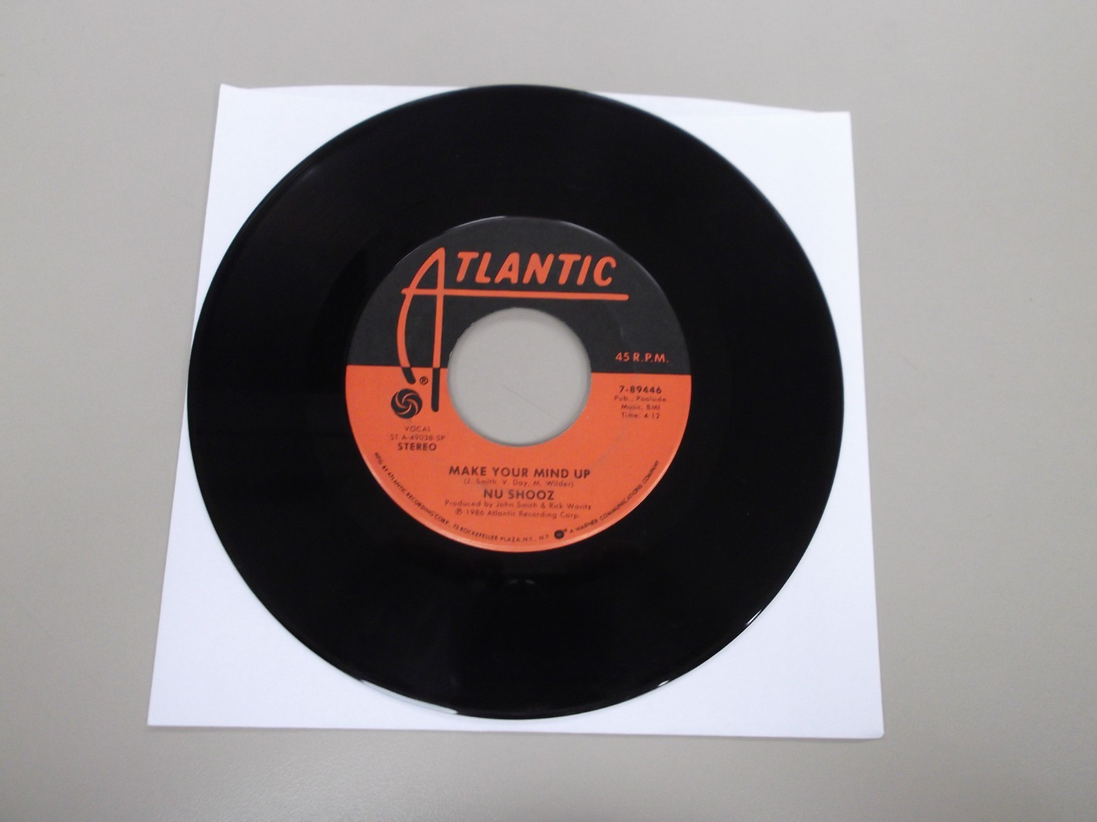 Nu Shooz – I Can’t Wait / Make Your Mind Up – Atlantic Records 7-89446 – VG+