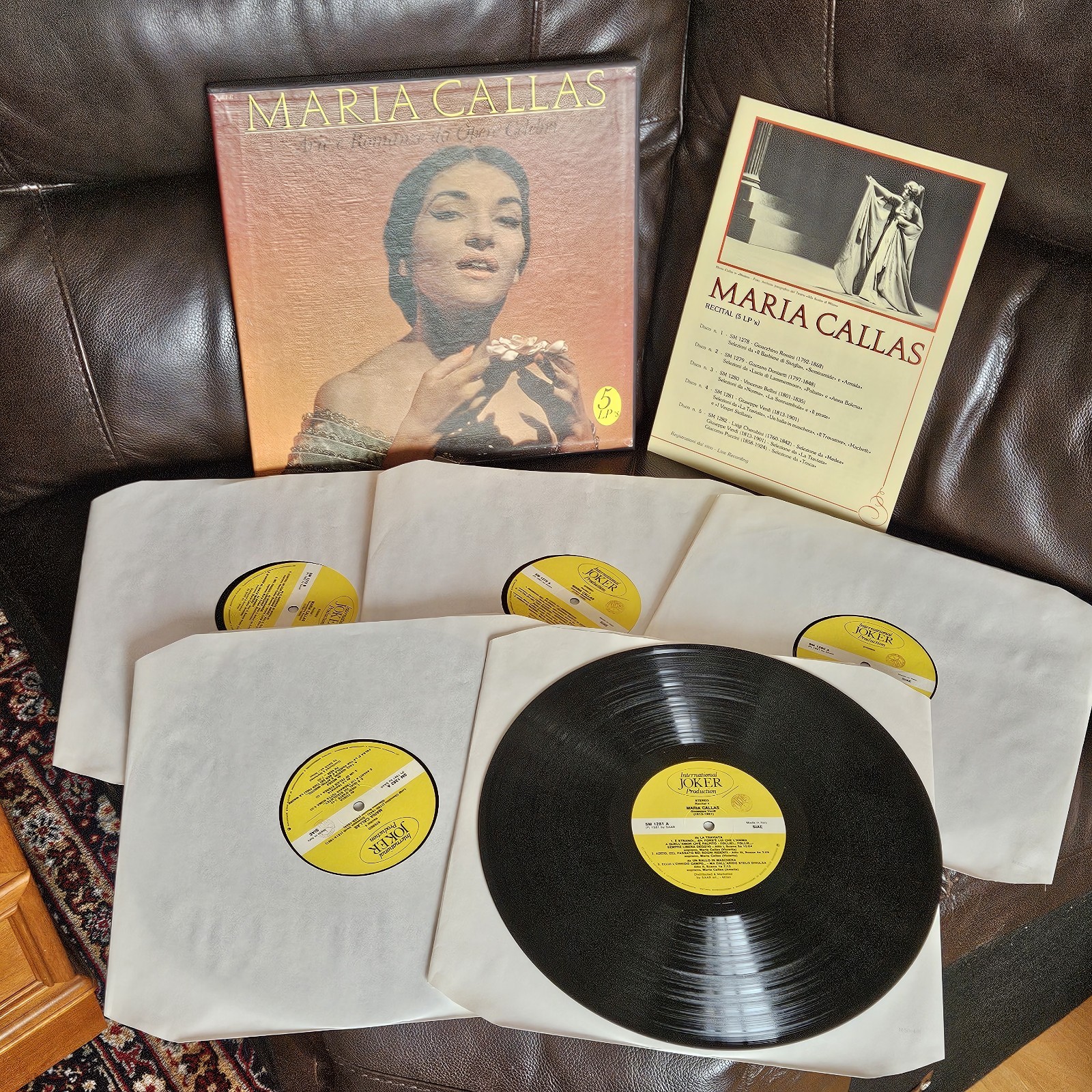 Maria Callas Arie E Romanze Da Opere Celebri RECITAL 5xLP +Box SET Vinyl -G1
