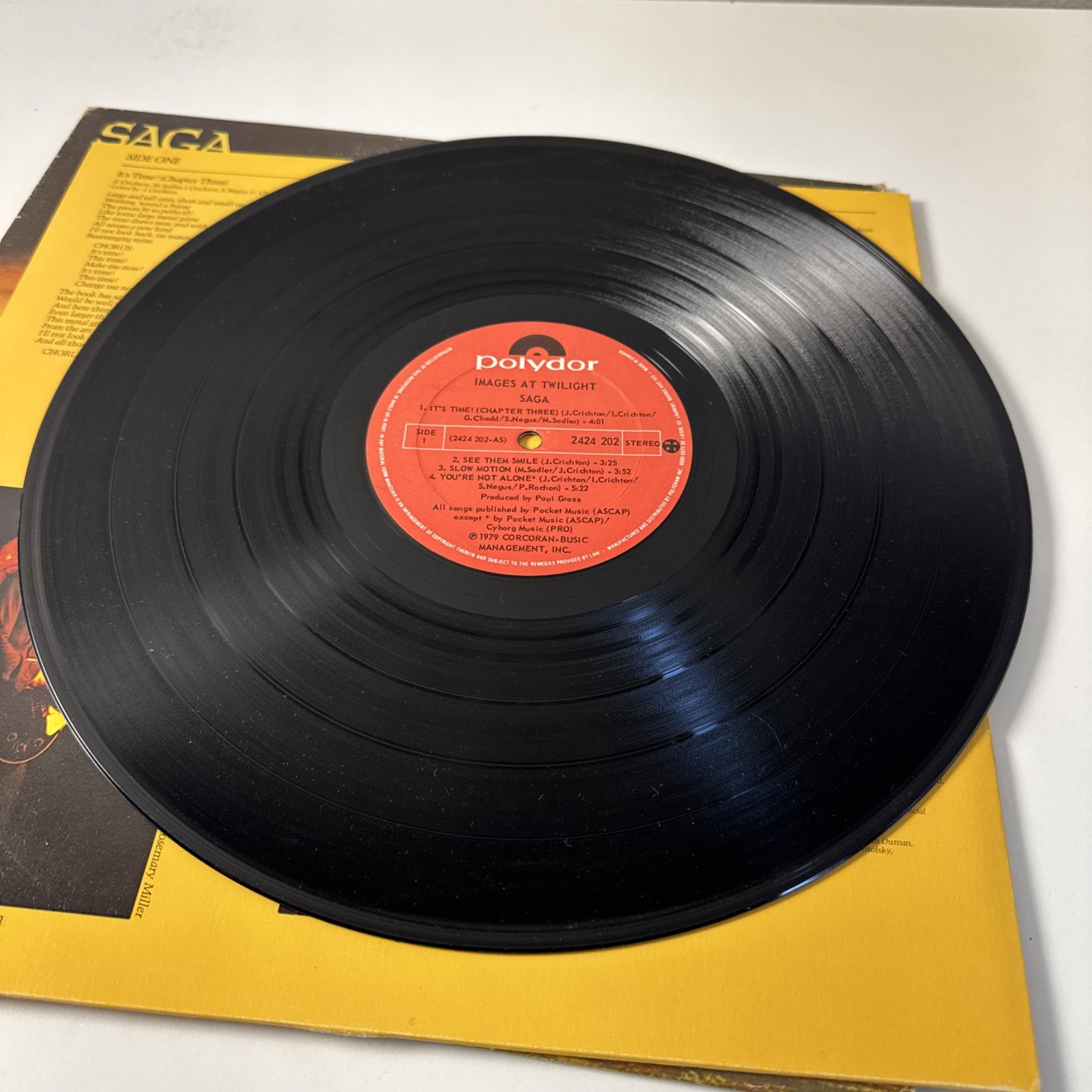 SAGA Images At Twilight Original CANADA Pressing LP from 1981 2424 202