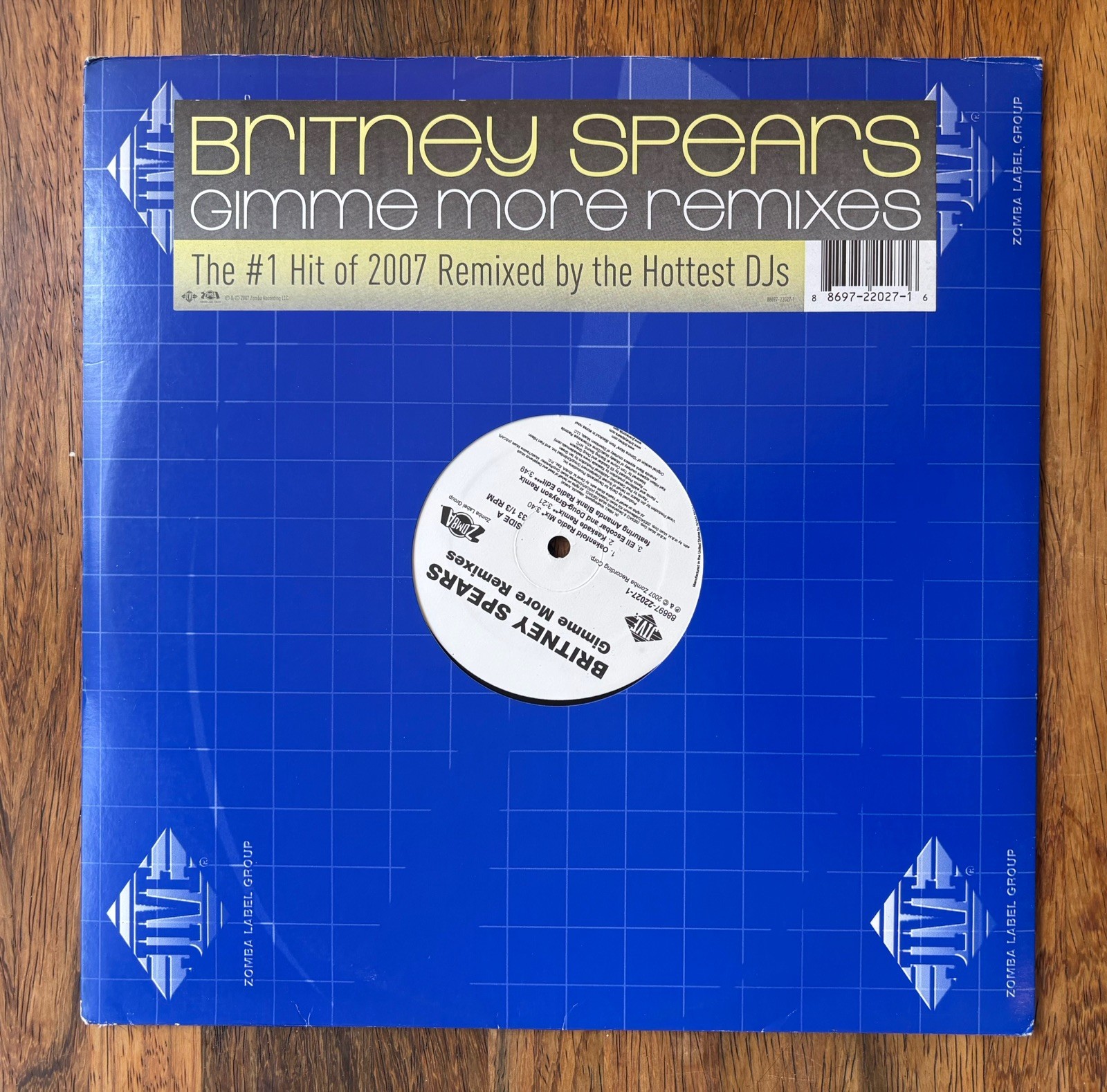 BRITNEY SPEARS GIMME MORE REMIXES USA 12″ PROMO 2 DOUBLE BLACK VINYL VG