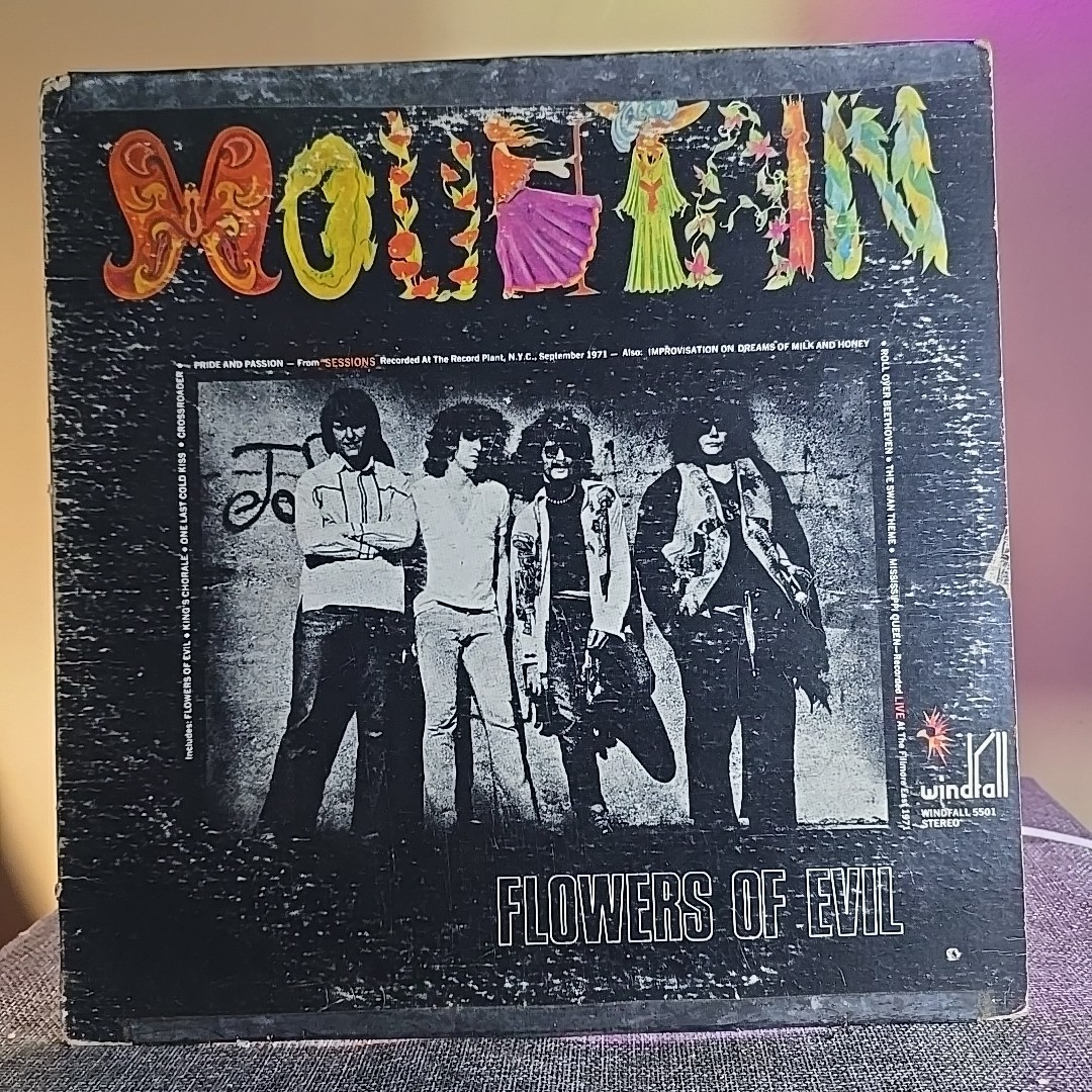 Mountain–Flowers of Evil–1971 Windfall–5501 Vinyl Record LP
