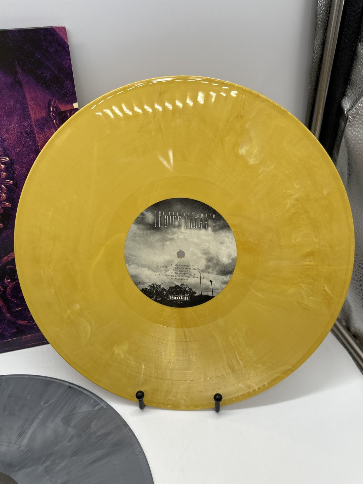 The Caitiff Choir [LP] by It Dies Today (Vinyl, Dec-2008, 2 Discs) Yellow & Gray