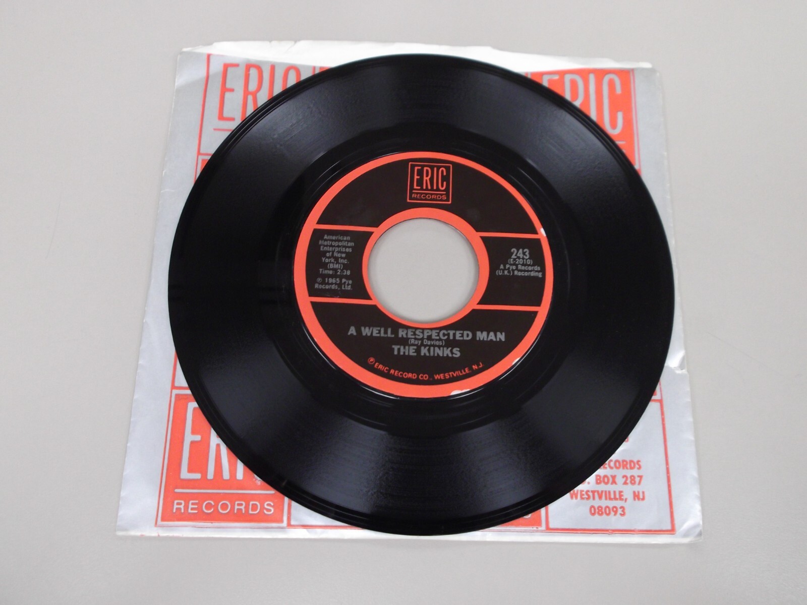 Kinks – You Really Got Me / A Well Respected Man – Eric 243 NM