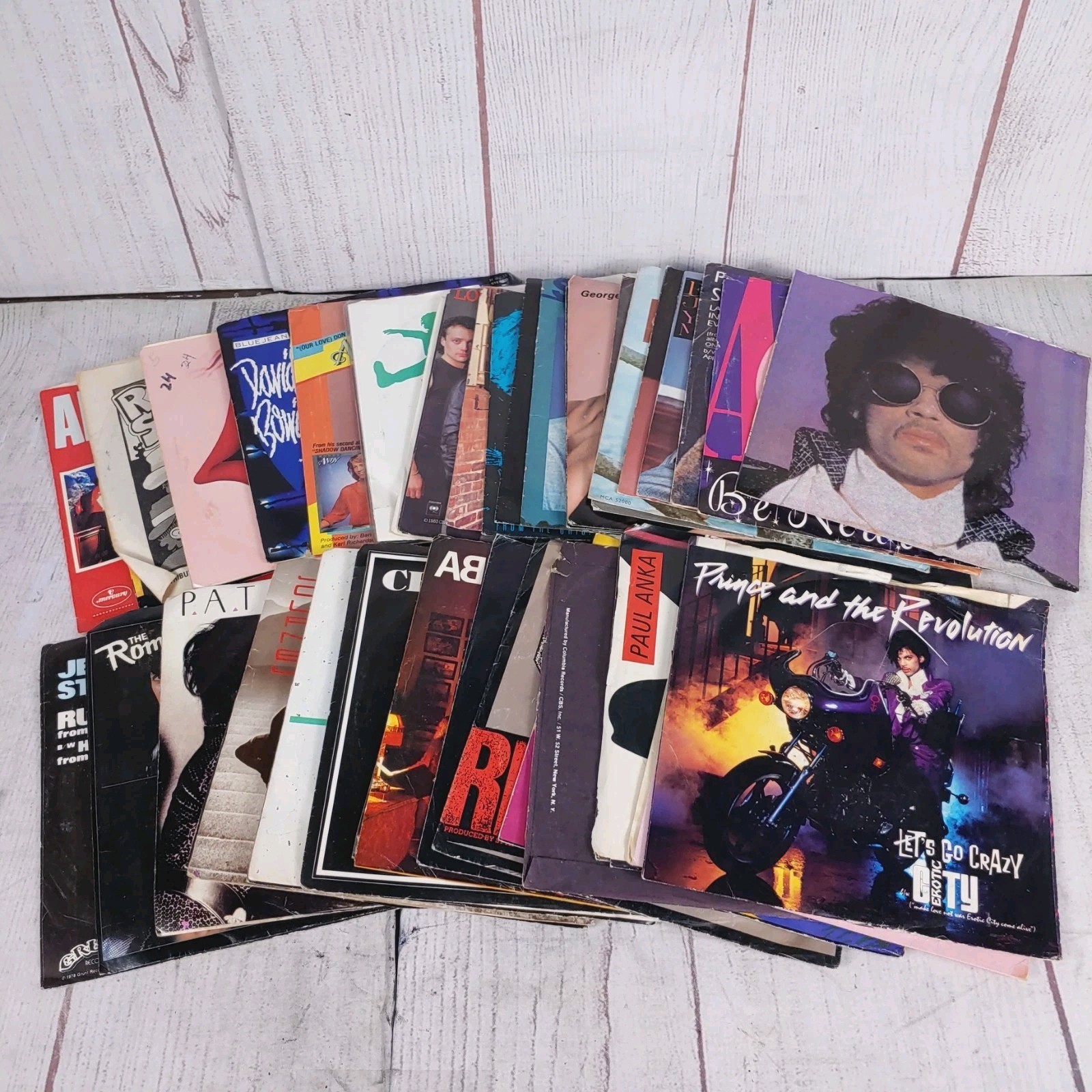 LOT OF 41 – EP 7 inch 45s Vinyl 7’’⑦ – 60’s 70’s 80’s – Retro Vintage Singles