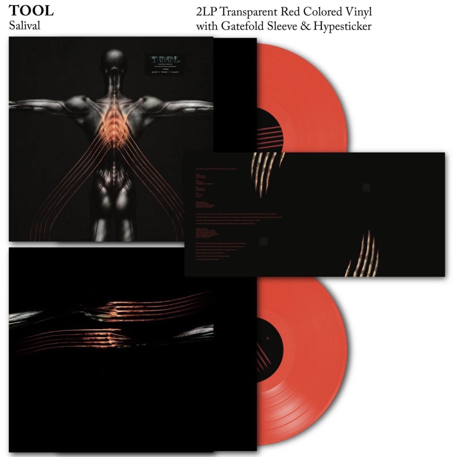 Tool Salival 2LP Red Vinyl Import New Sealed In Hand!
