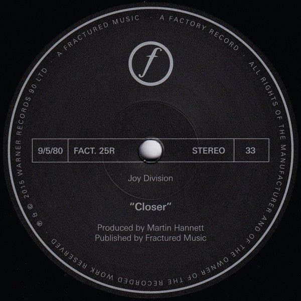Joy Division – Closer | Remastered 180g LP | Gothic Post-Punk