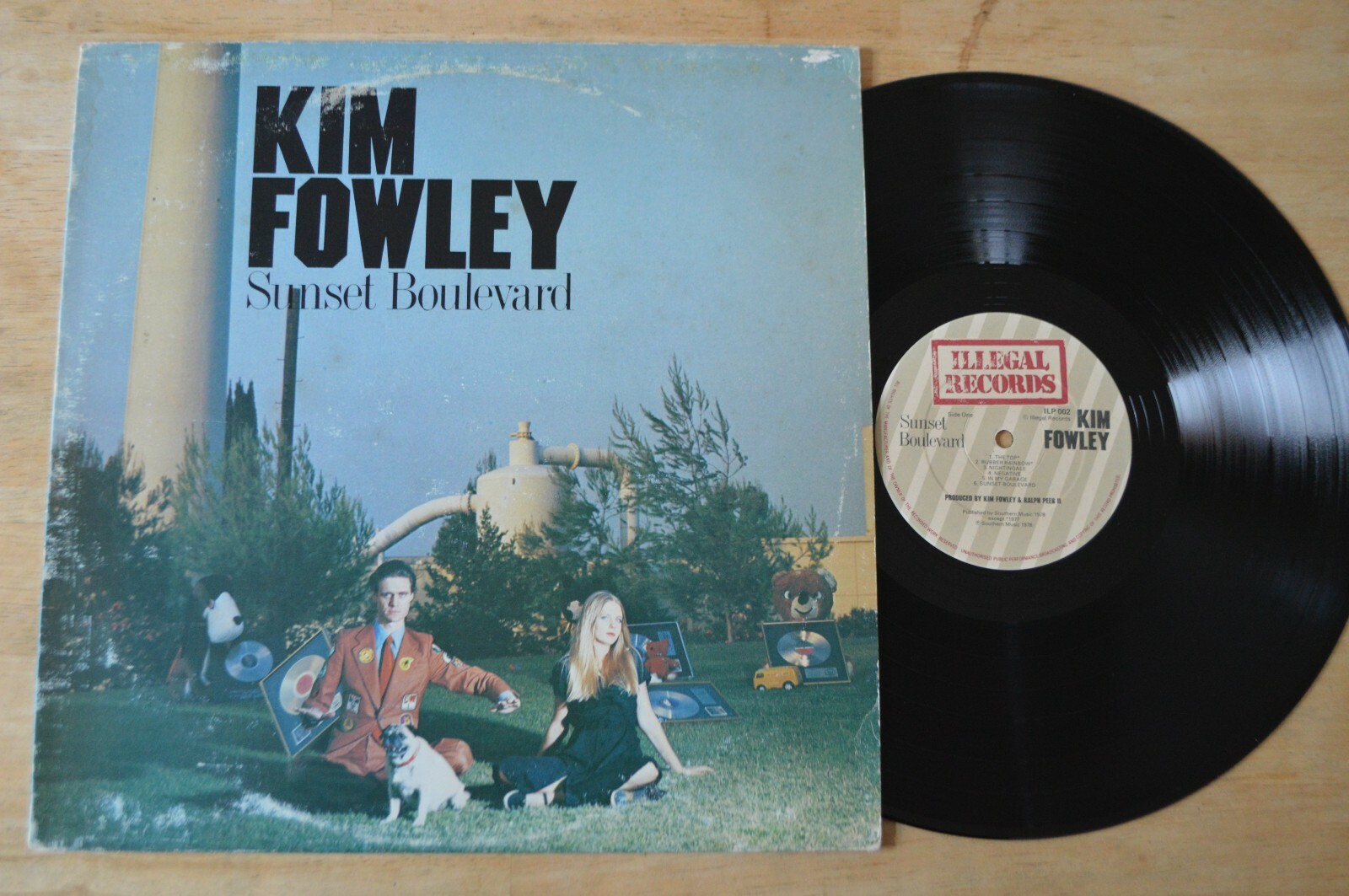 Kim Fowley – Sunset Boulevard Vinyl LP ILP002 1978 Negative In My Garage Control