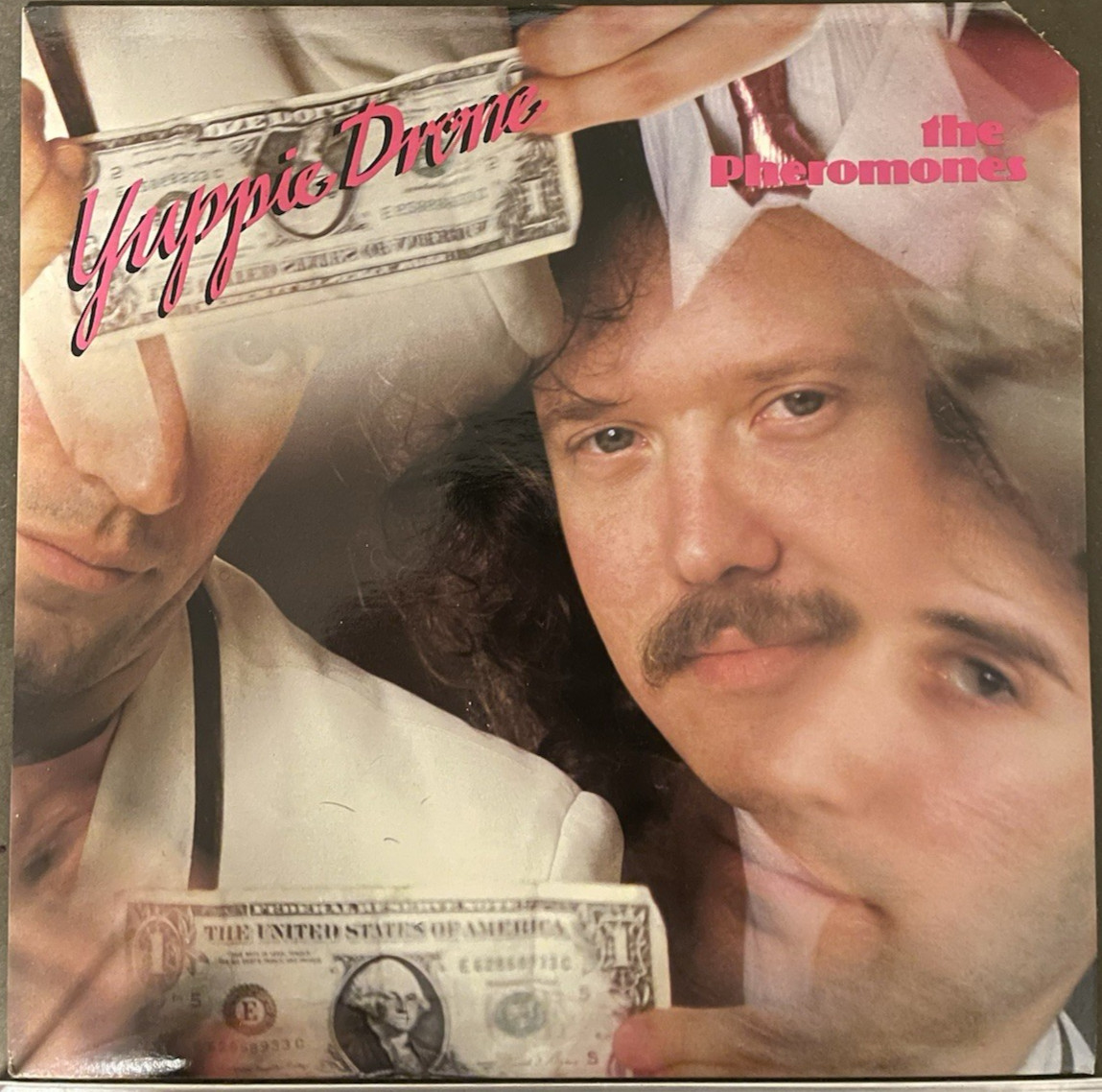 Pheromones- Yuppie Drone – Vinyl LP + Signed Promo Flyer (PVC Records) (1985)