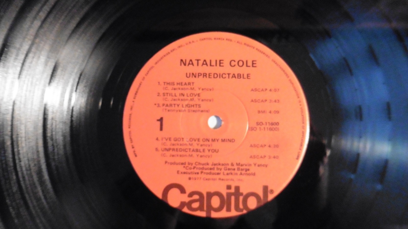 Natalie Cole – Unpredictable 33 RPM Vinyl LP Record 2017 Capitol